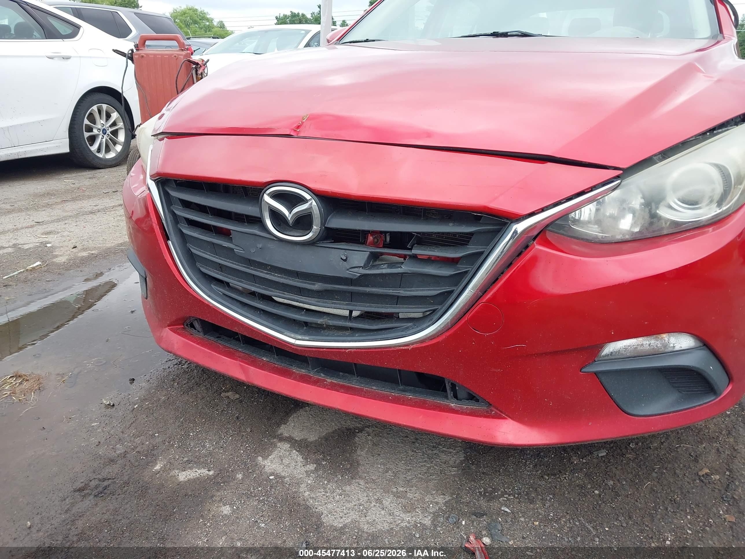 2014 Mazda Mazda3 I Touring Red vin: JM1BM1L74E1213045