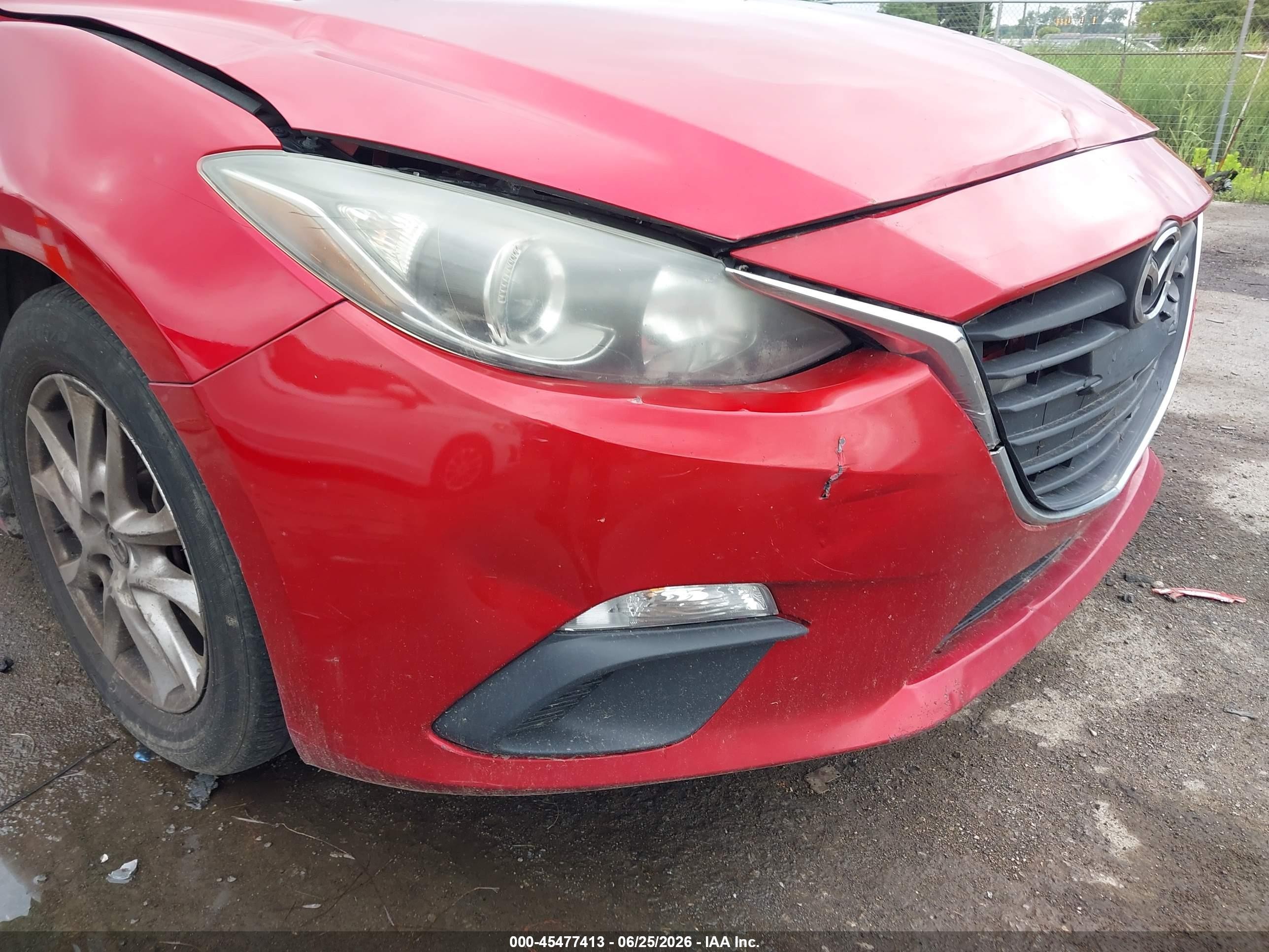 2014 Mazda Mazda3 I Touring Red vin: JM1BM1L74E1213045