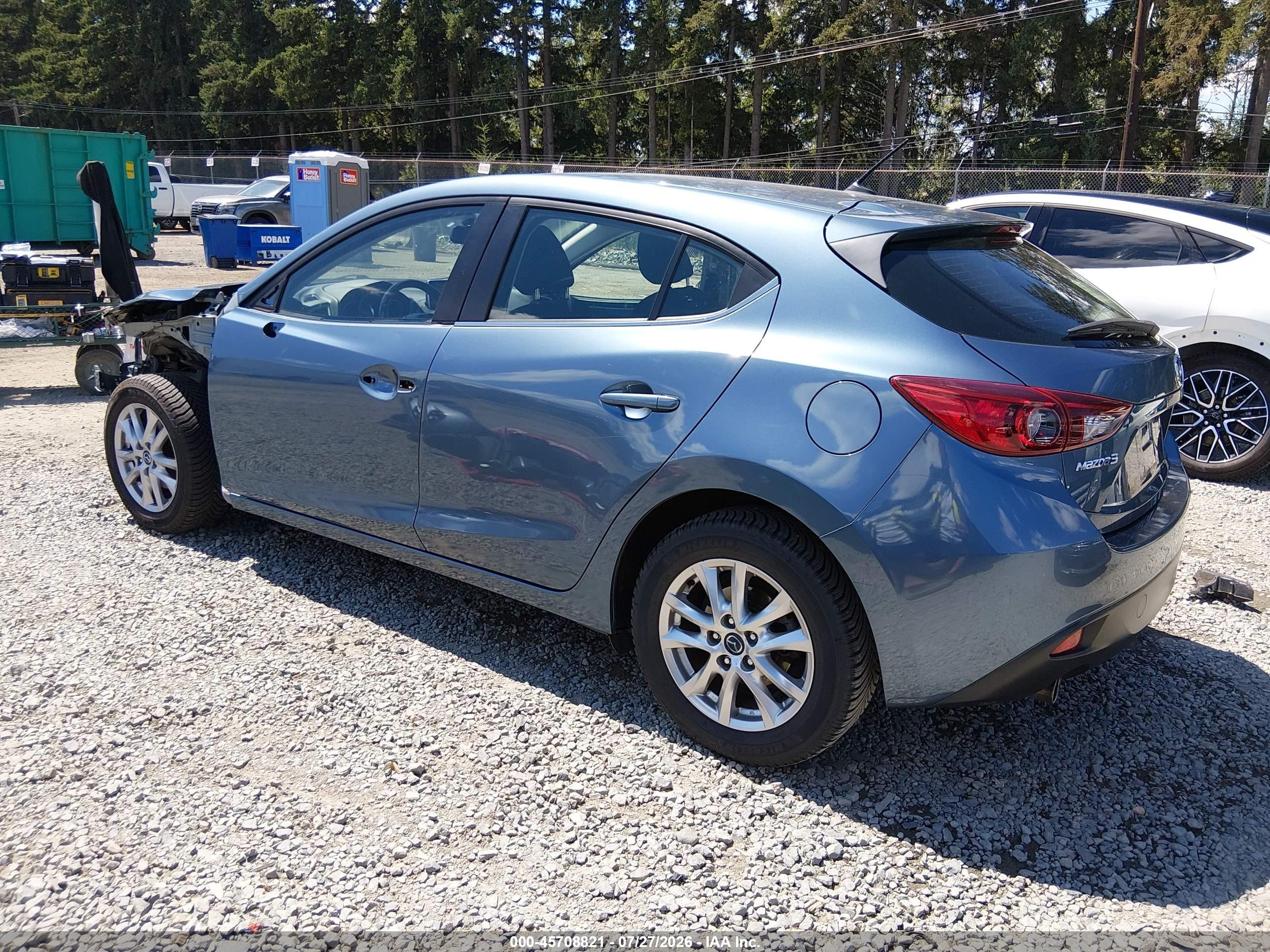 2015 Mazda Mazda3 I Touring Blue vin: JM1BM1L74F1228971