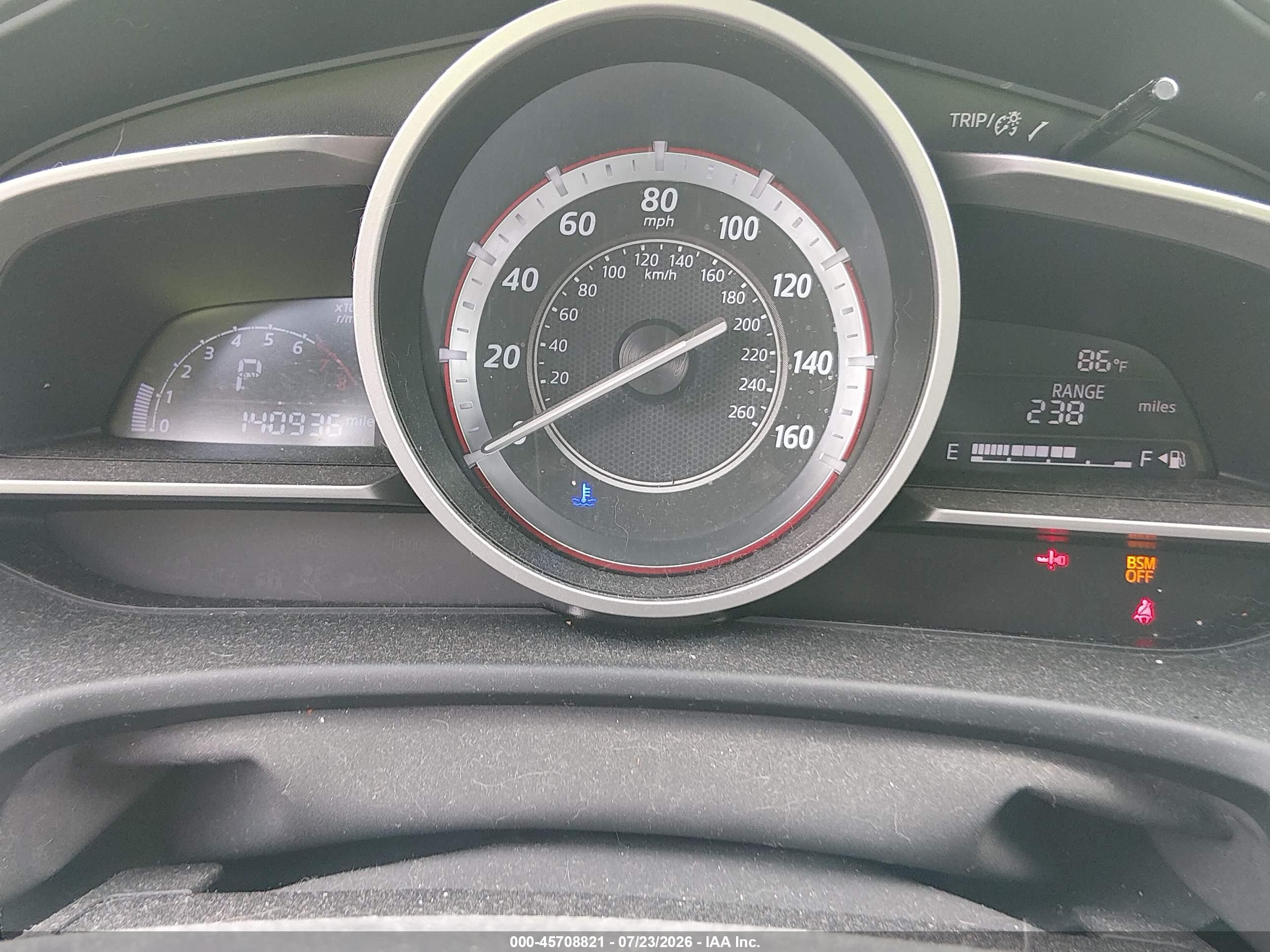 2015 Mazda Mazda3 I Touring Blue vin: JM1BM1L74F1228971