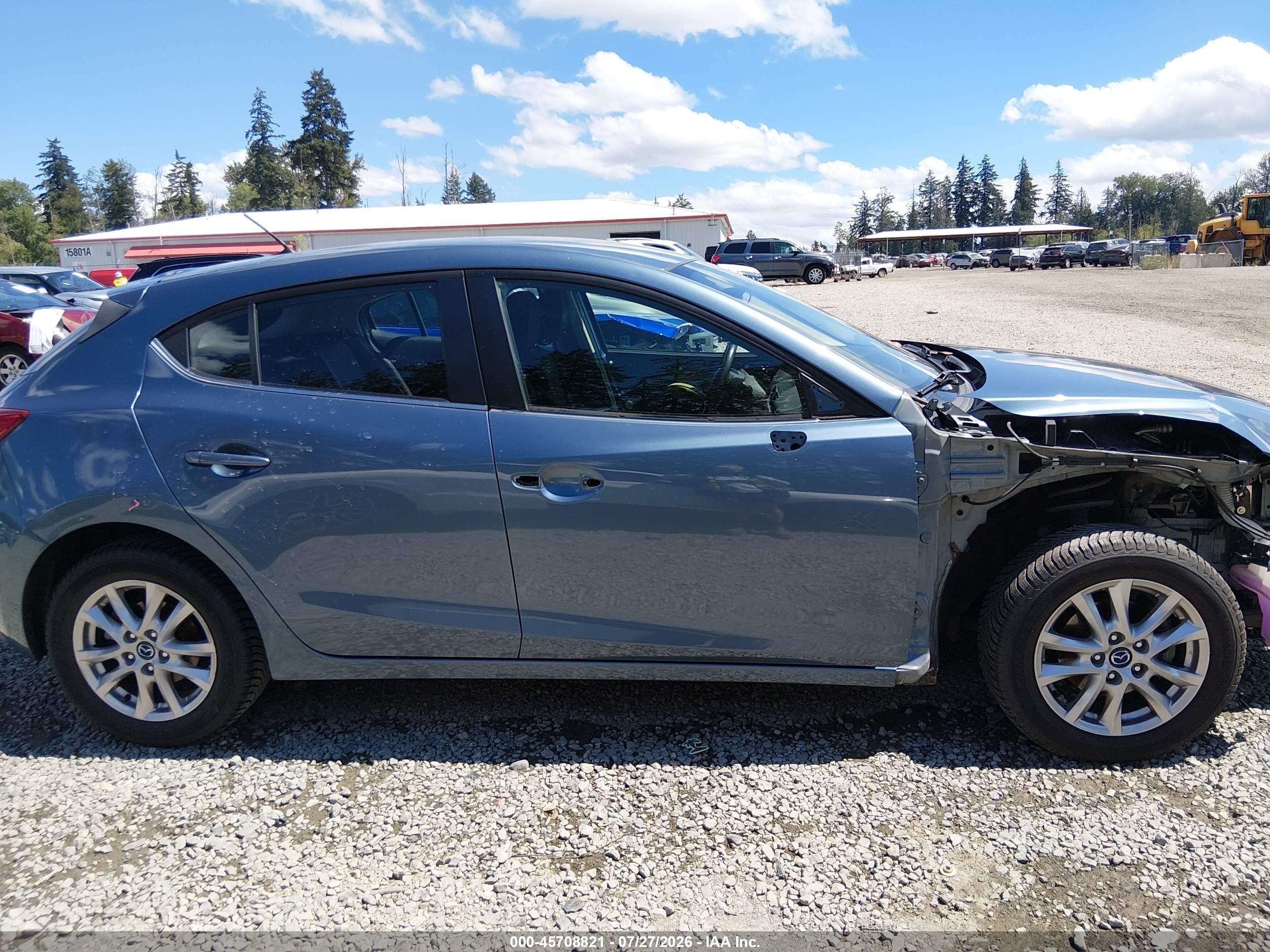 2015 Mazda Mazda3 I Touring Blue vin: JM1BM1L74F1228971