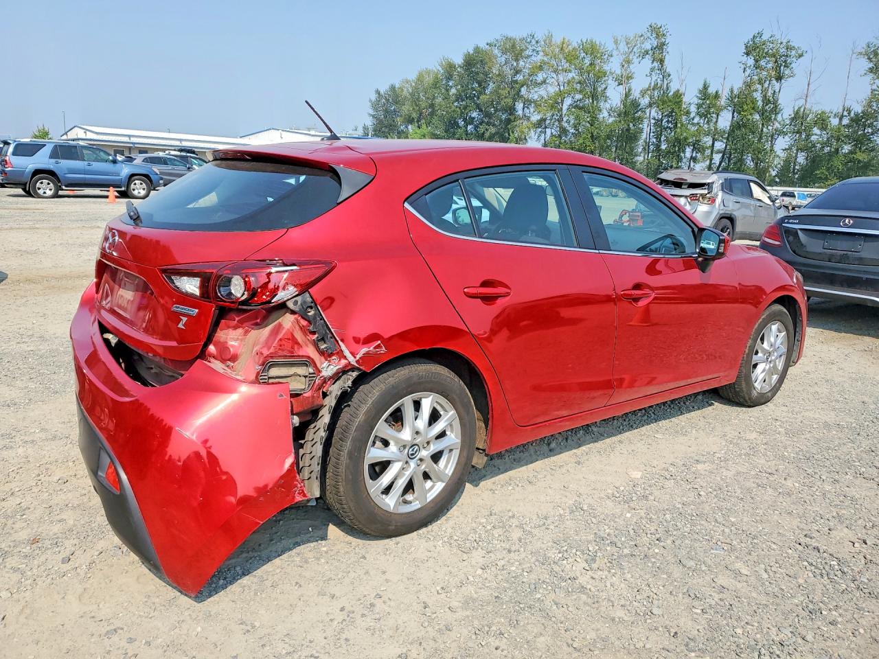 2015 Mazda 3 Touring Red vin: JM1BM1L74F1249691