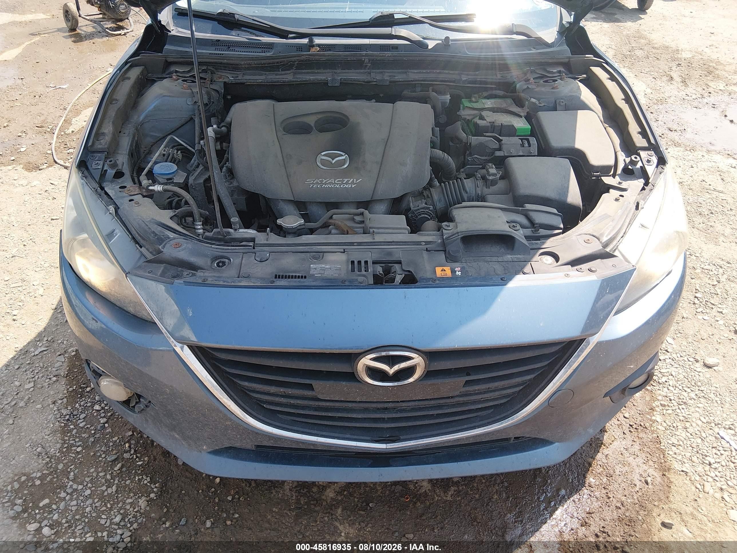 2015 Mazda Mazda3 I Touring Blue vin: JM1BM1L74F1270914