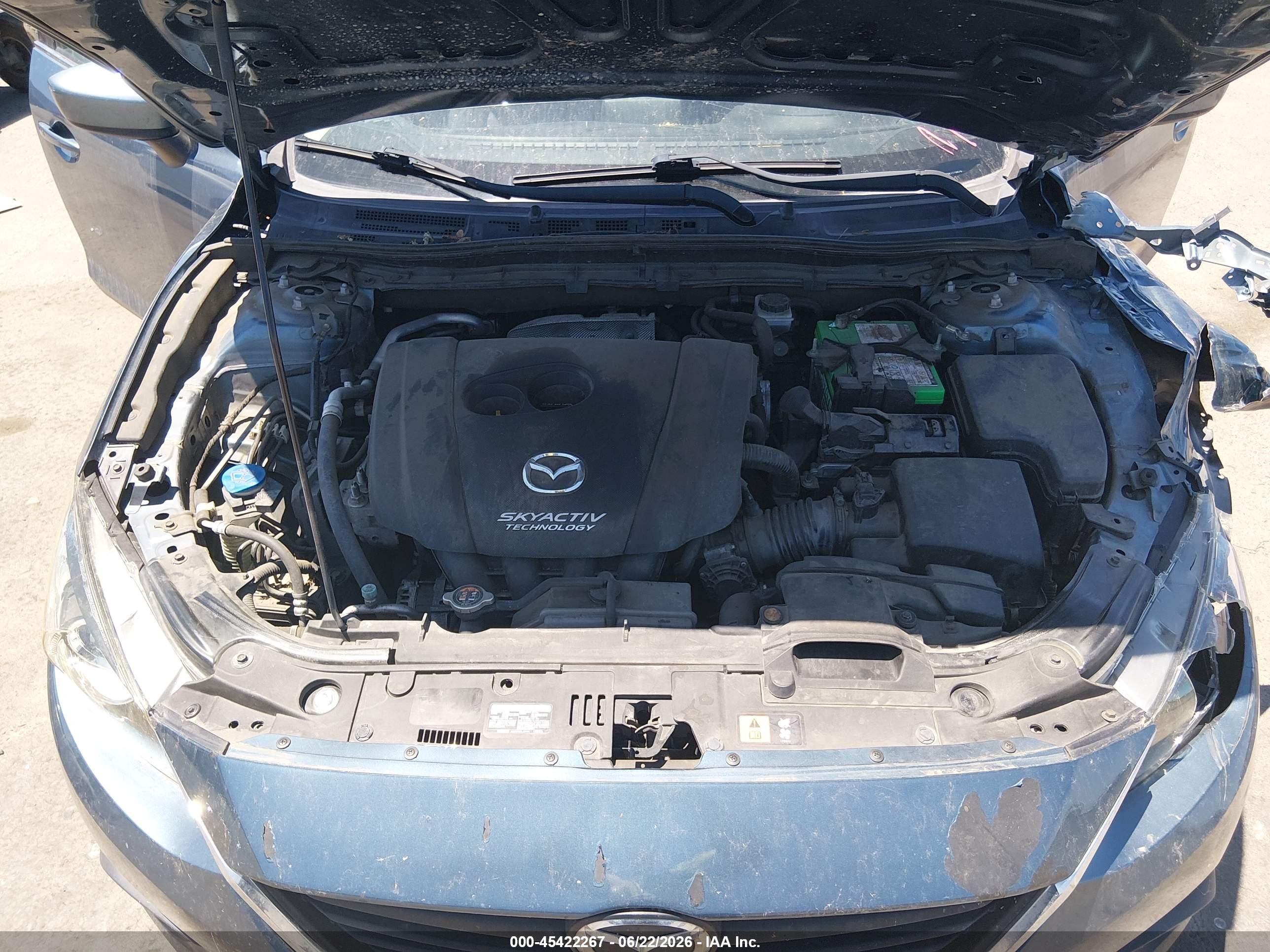 2014 Mazda Mazda3 I Touring Blue vin: JM1BM1L75E1118476