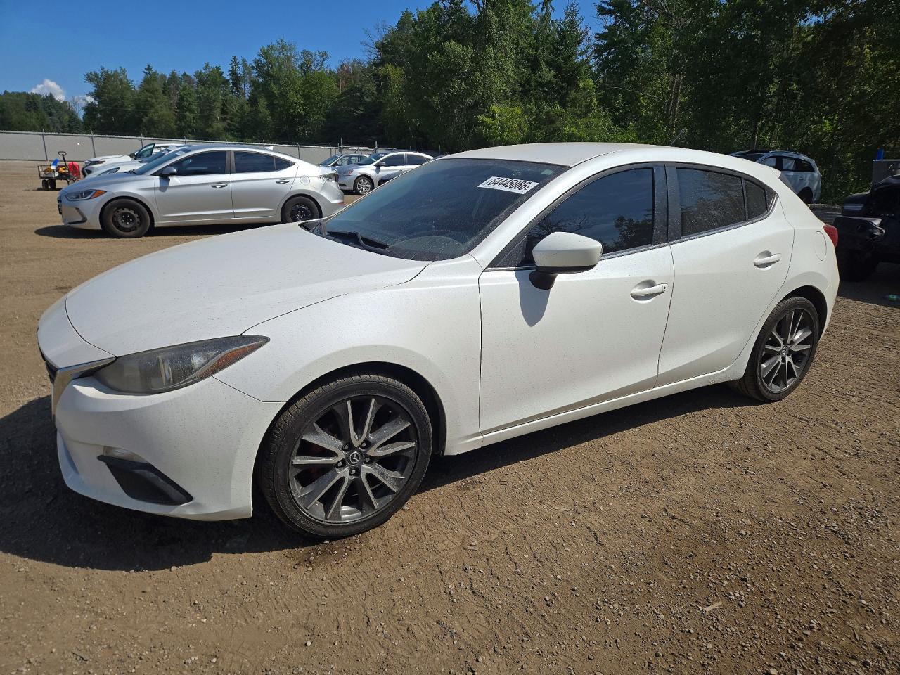 2014 Mazda 3 Touring White vin: JM1BM1L75E1135584