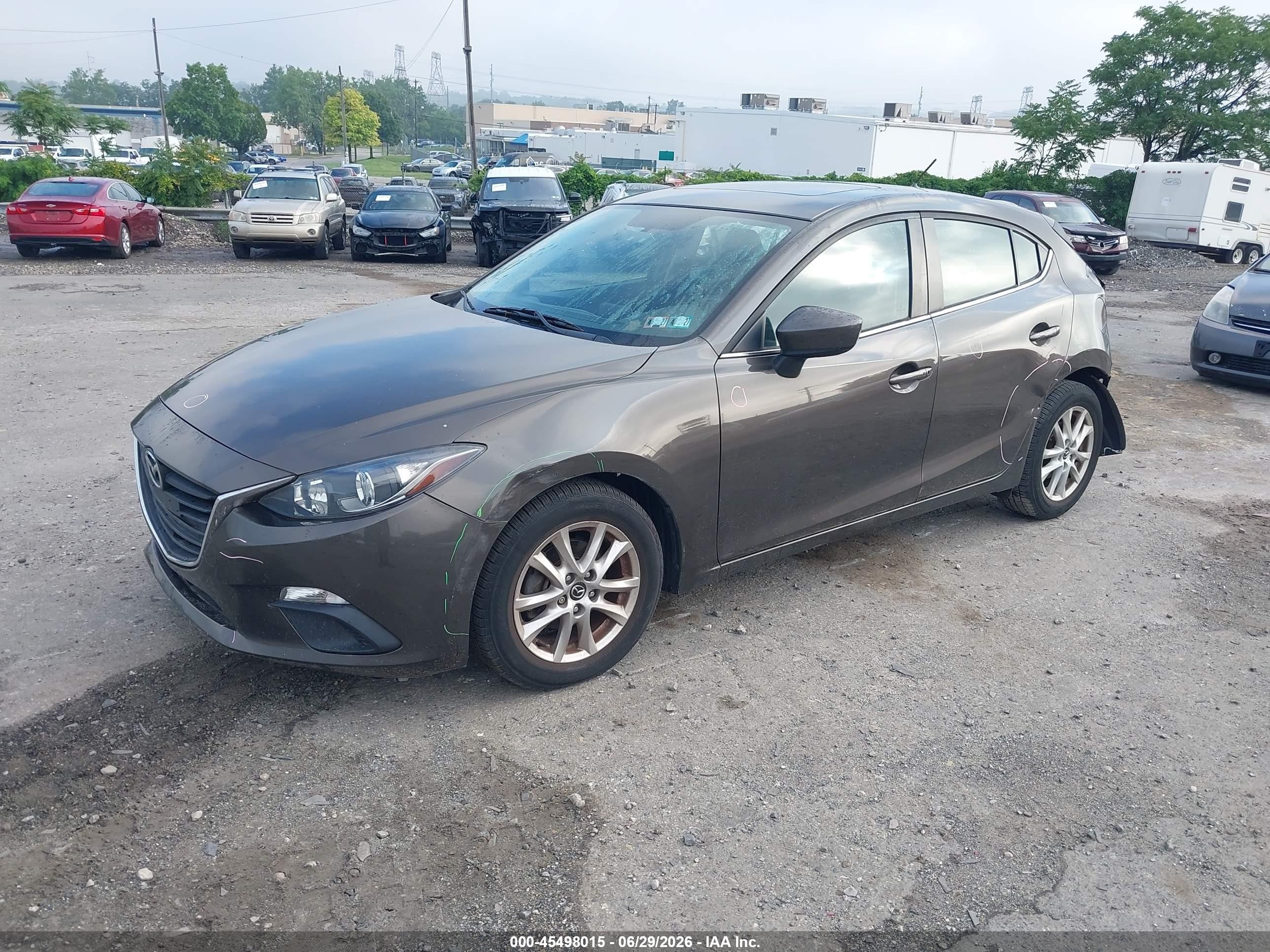 2014 Mazda Mazda3 I Touring Gray vin: JM1BM1L75E1213149