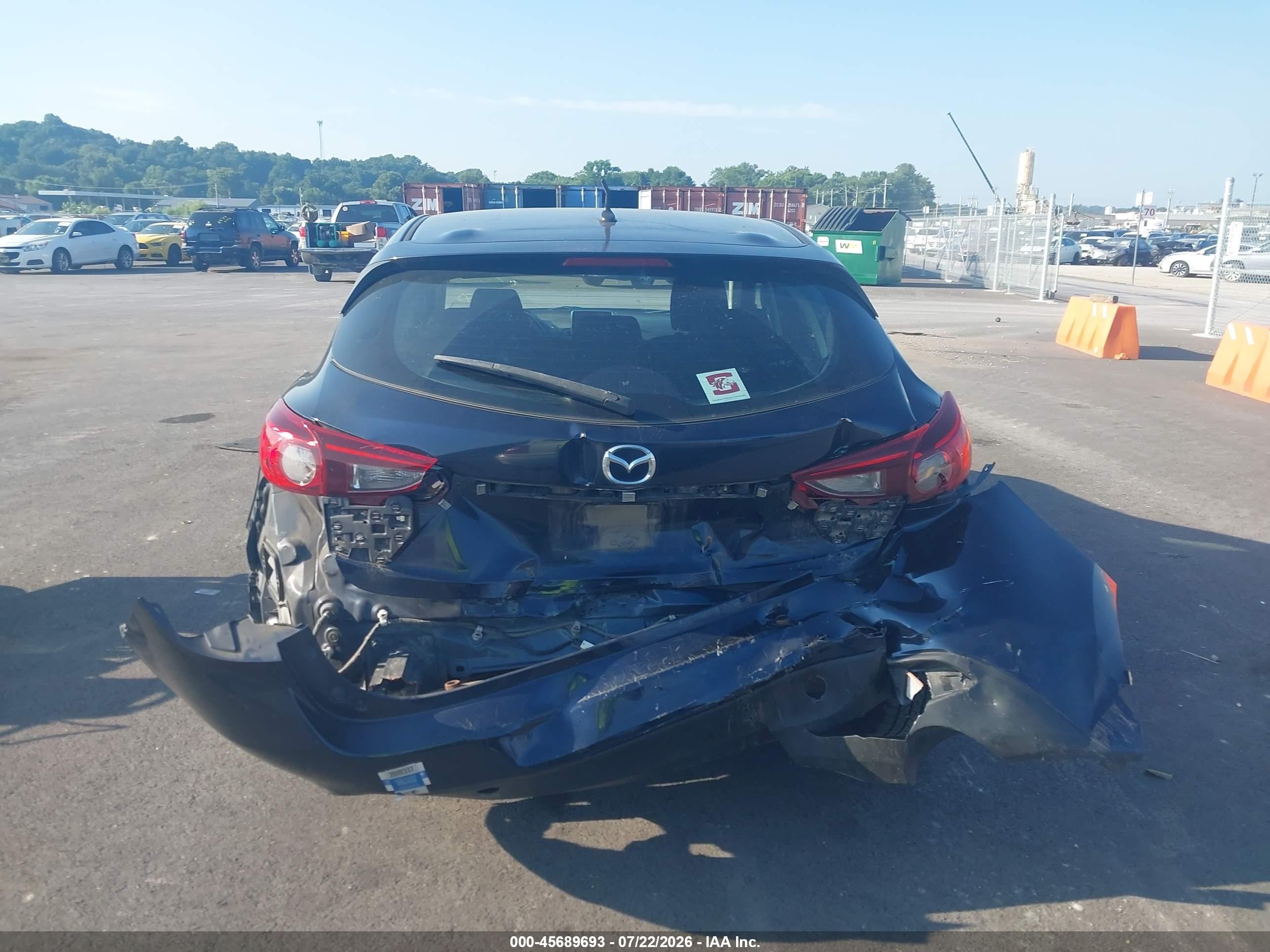 2015 Mazda Mazda3 I Touring Blue vin: JM1BM1L76F1274950