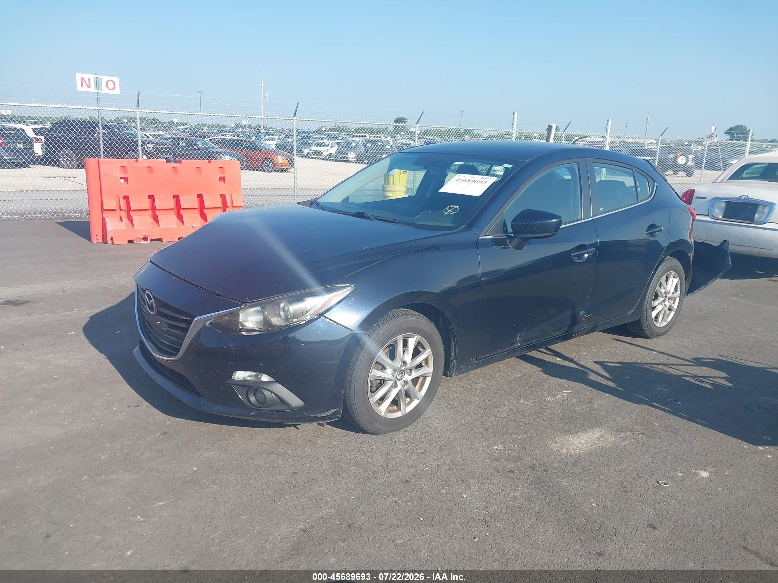 2015 Mazda Mazda3 I Touring Blue vin: JM1BM1L76F1274950