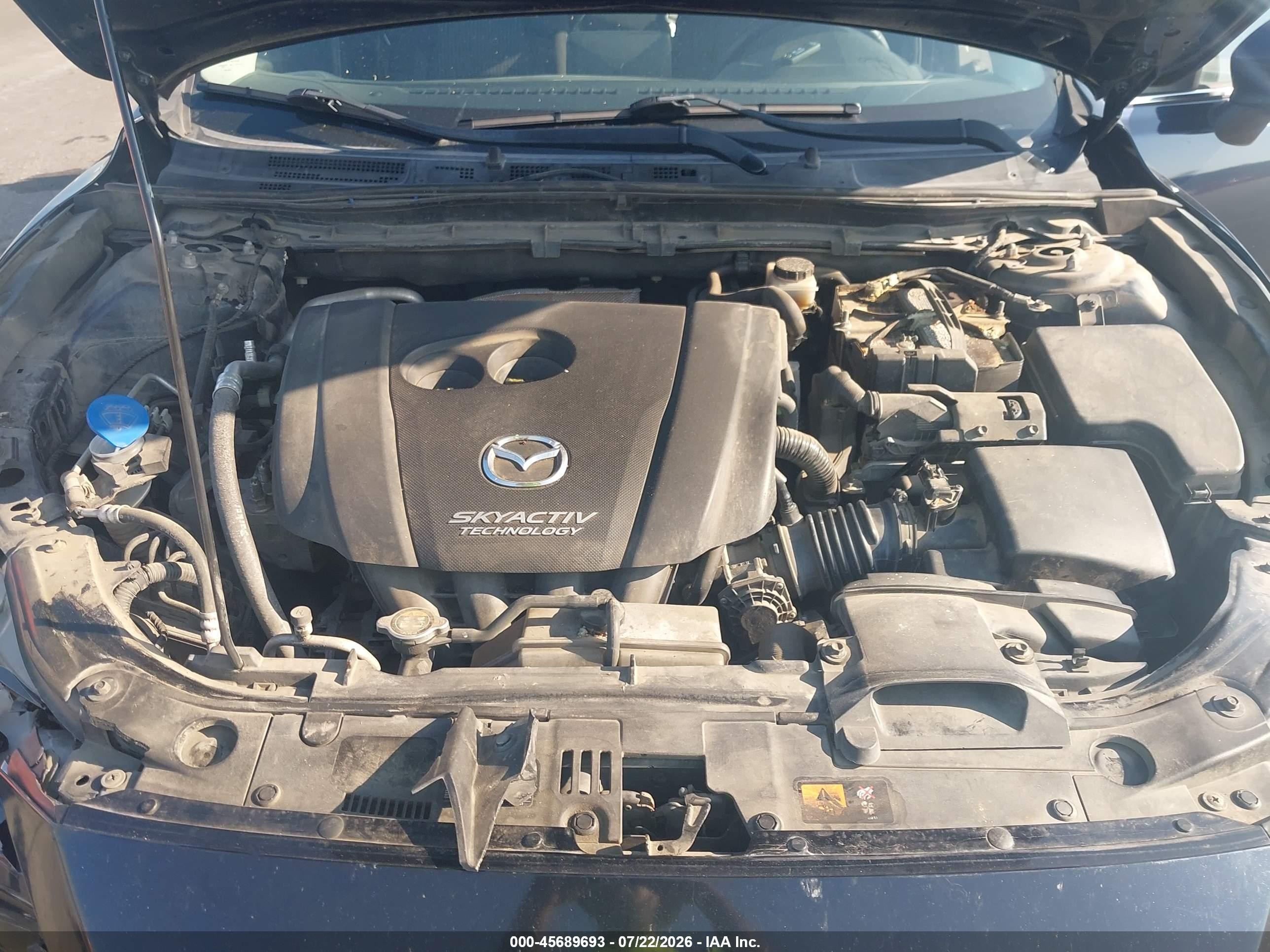 2015 Mazda Mazda3 I Touring Blue vin: JM1BM1L76F1274950
