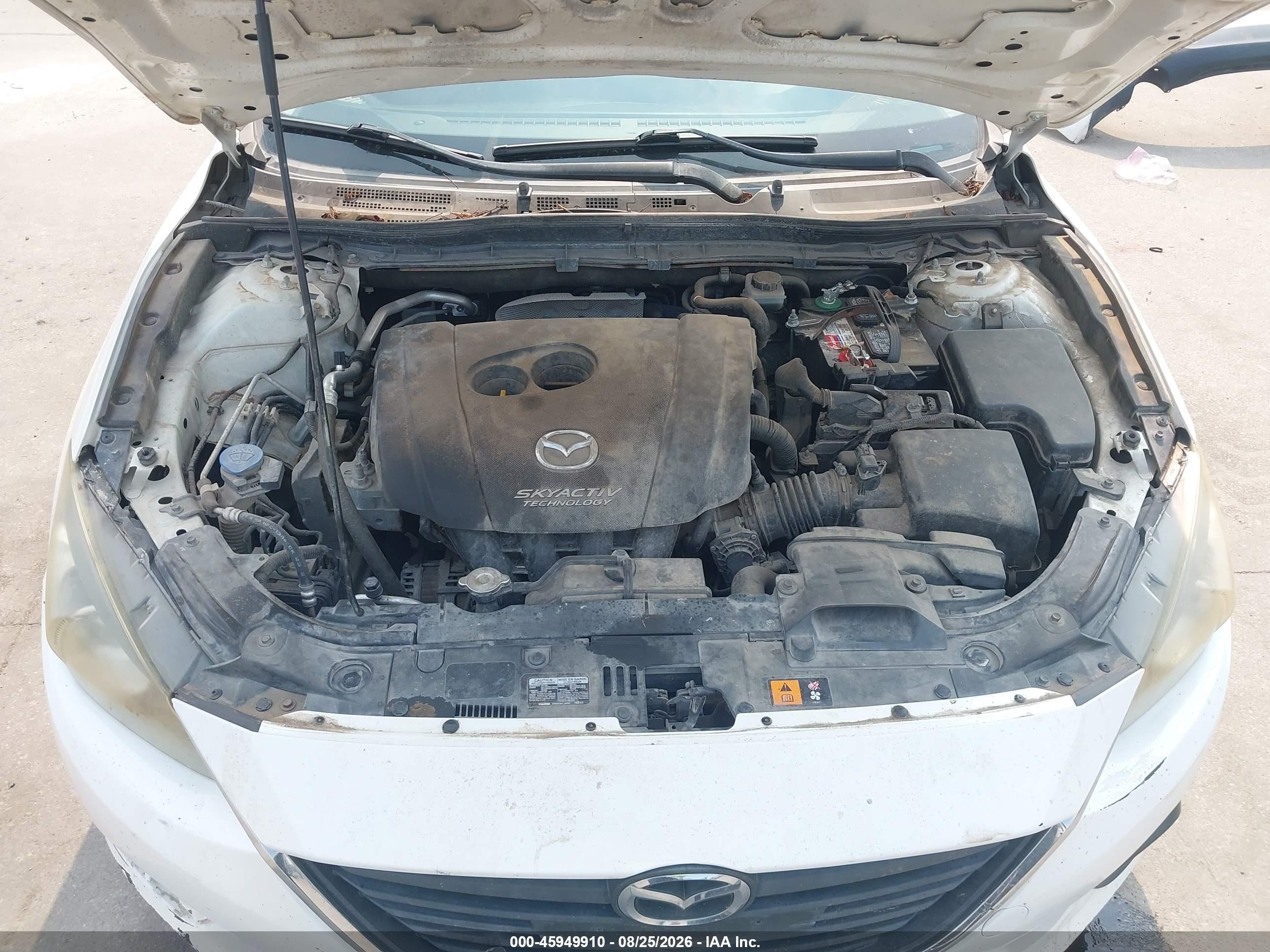 2014 Mazda Mazda3 I Touring White vin: JM1BM1L77E1167520