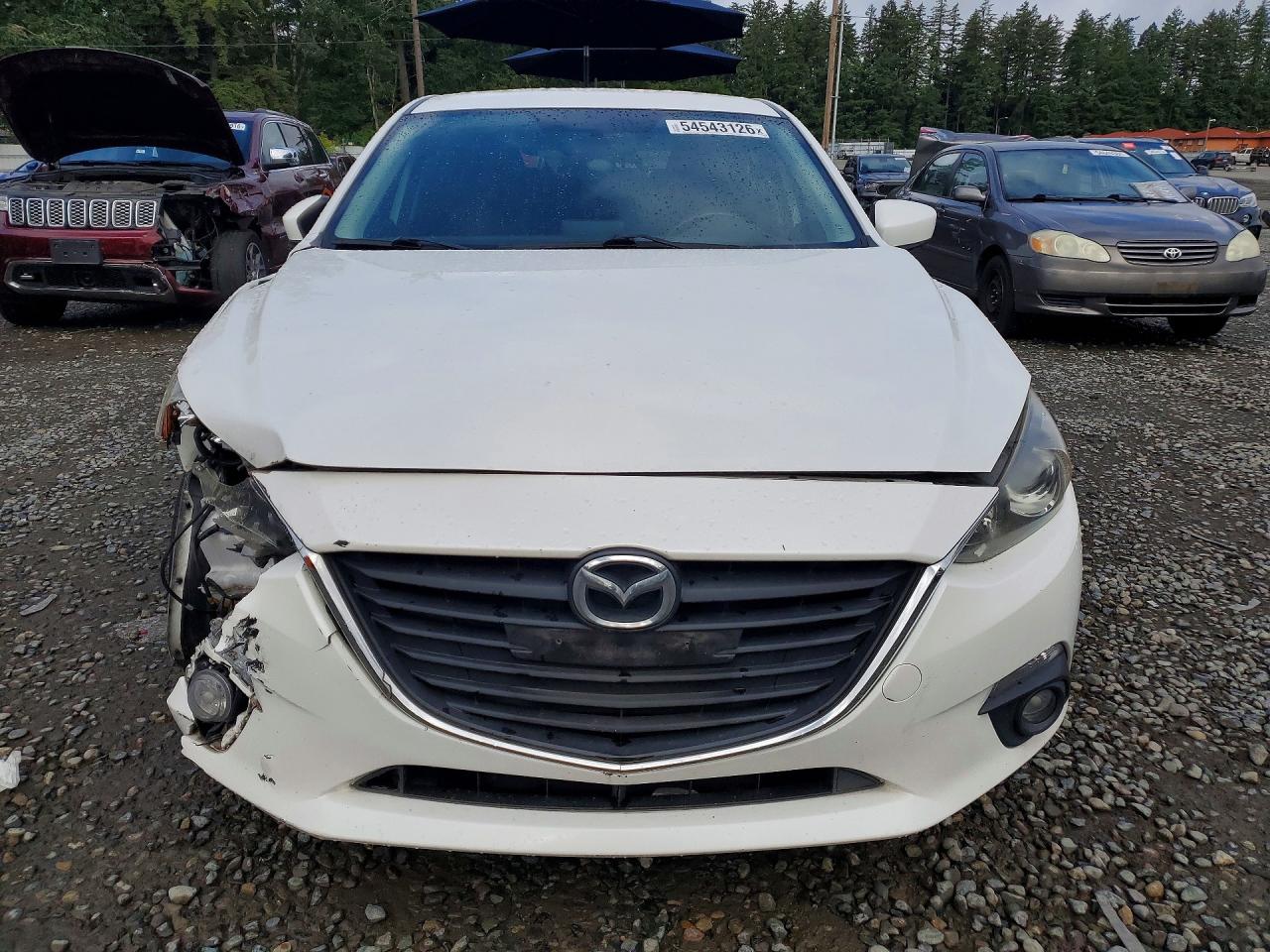 2015 Mazda 3 Touring White vin: JM1BM1L78F1221117