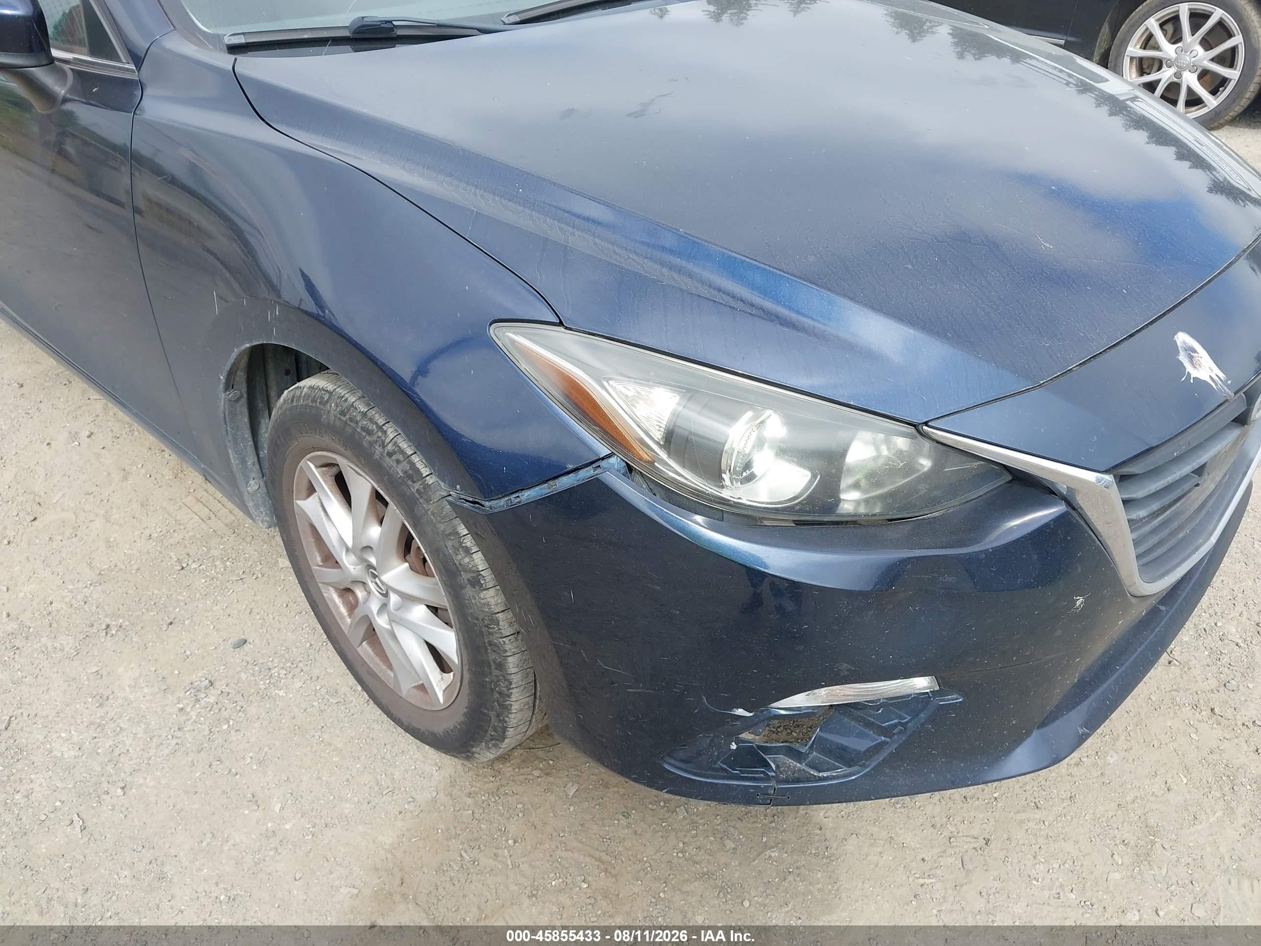2014 Mazda Mazda3 I Touring Blue vin: JM1BM1L79E1181435