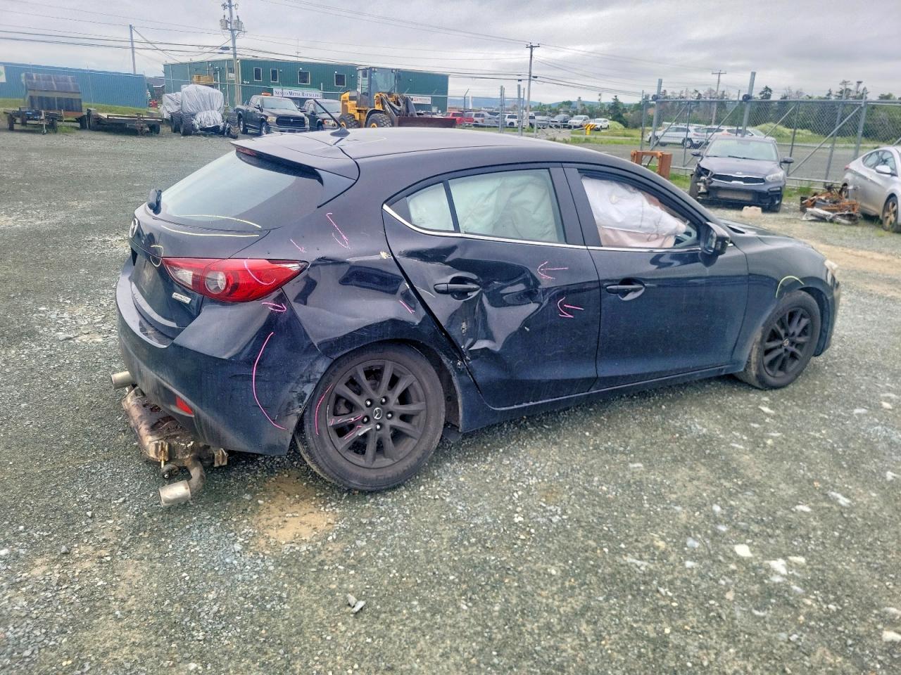 2014 Mazda 3 Touring Black vin: JM1BM1L7XE1153482
