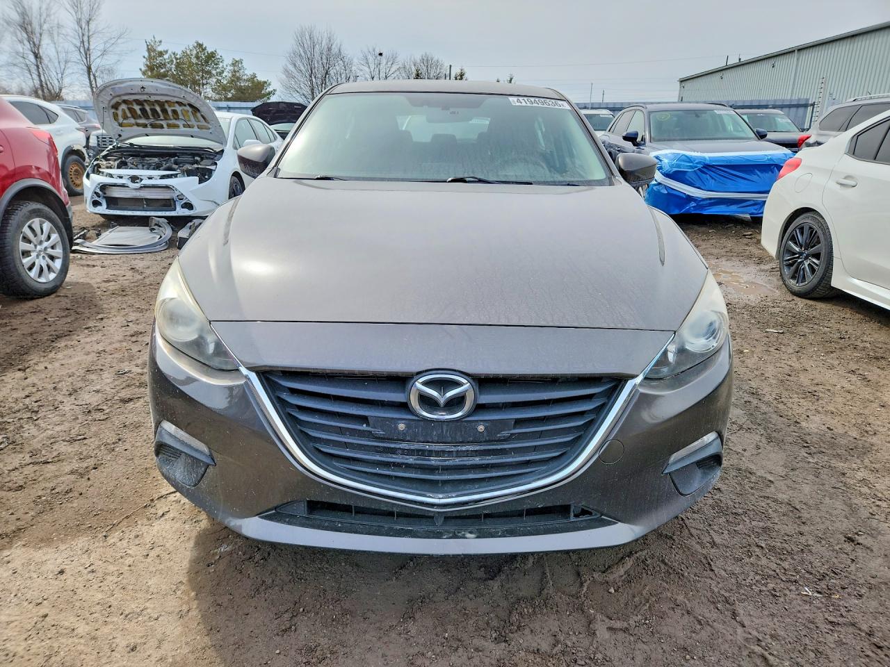 2014 Mazda 3 Touring Gray vin: JM1BM1L7XE1184263