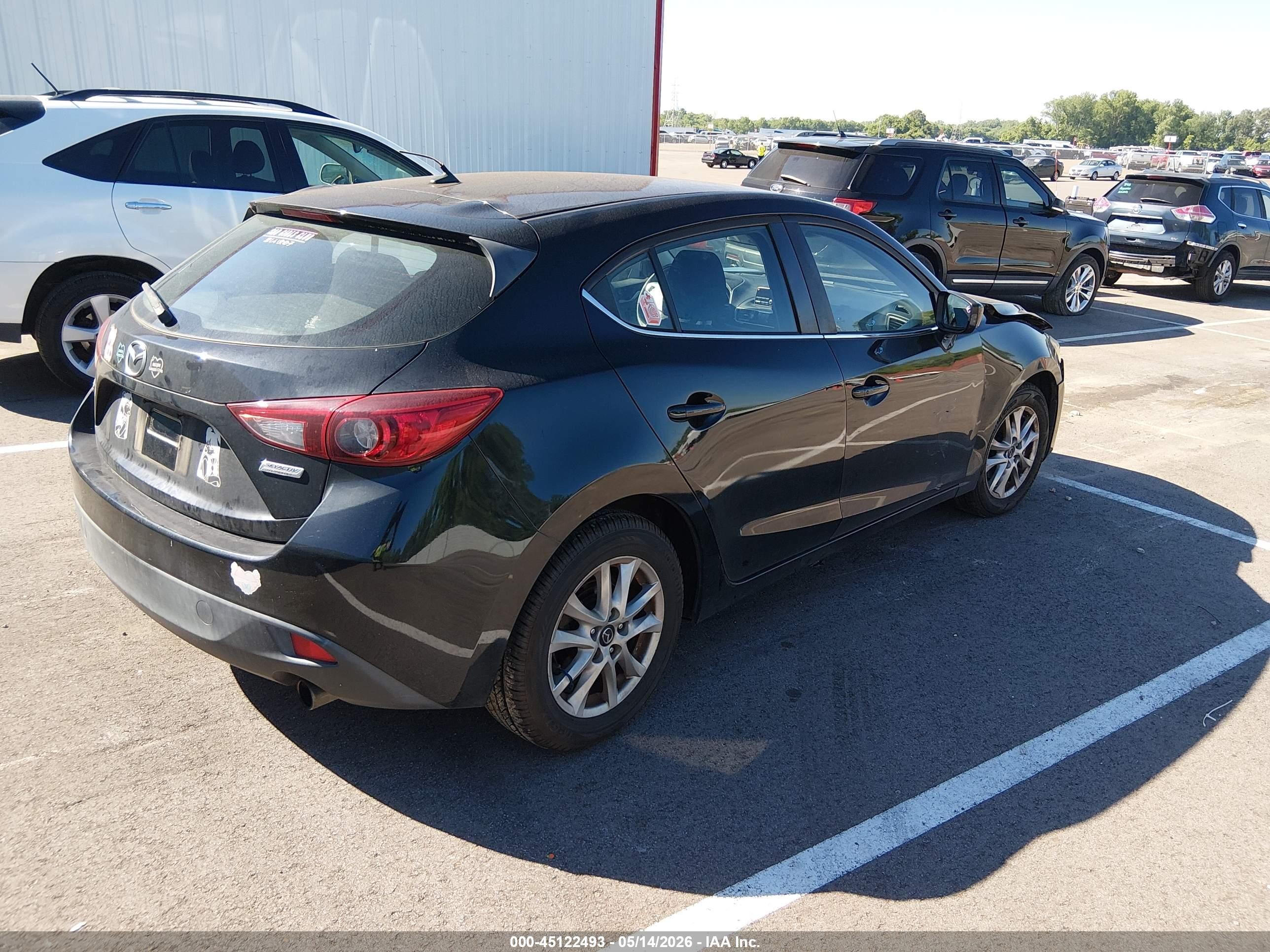 2014 Mazda Mazda3 I Touring Black vin: JM1BM1L7XE1209890