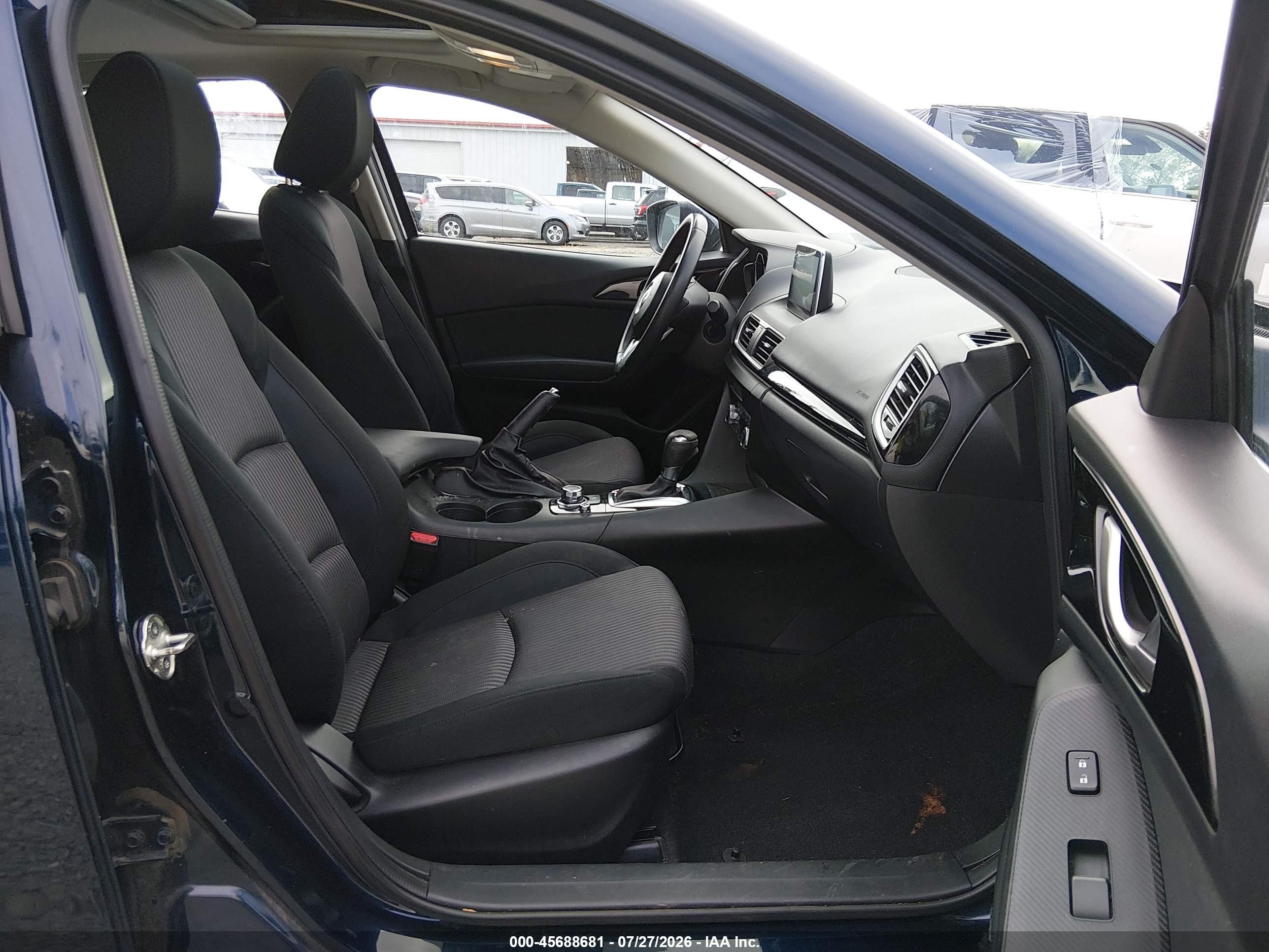 2015 Mazda Mazda3 I Touring Dark Blue vin: JM1BM1L7XF1251316