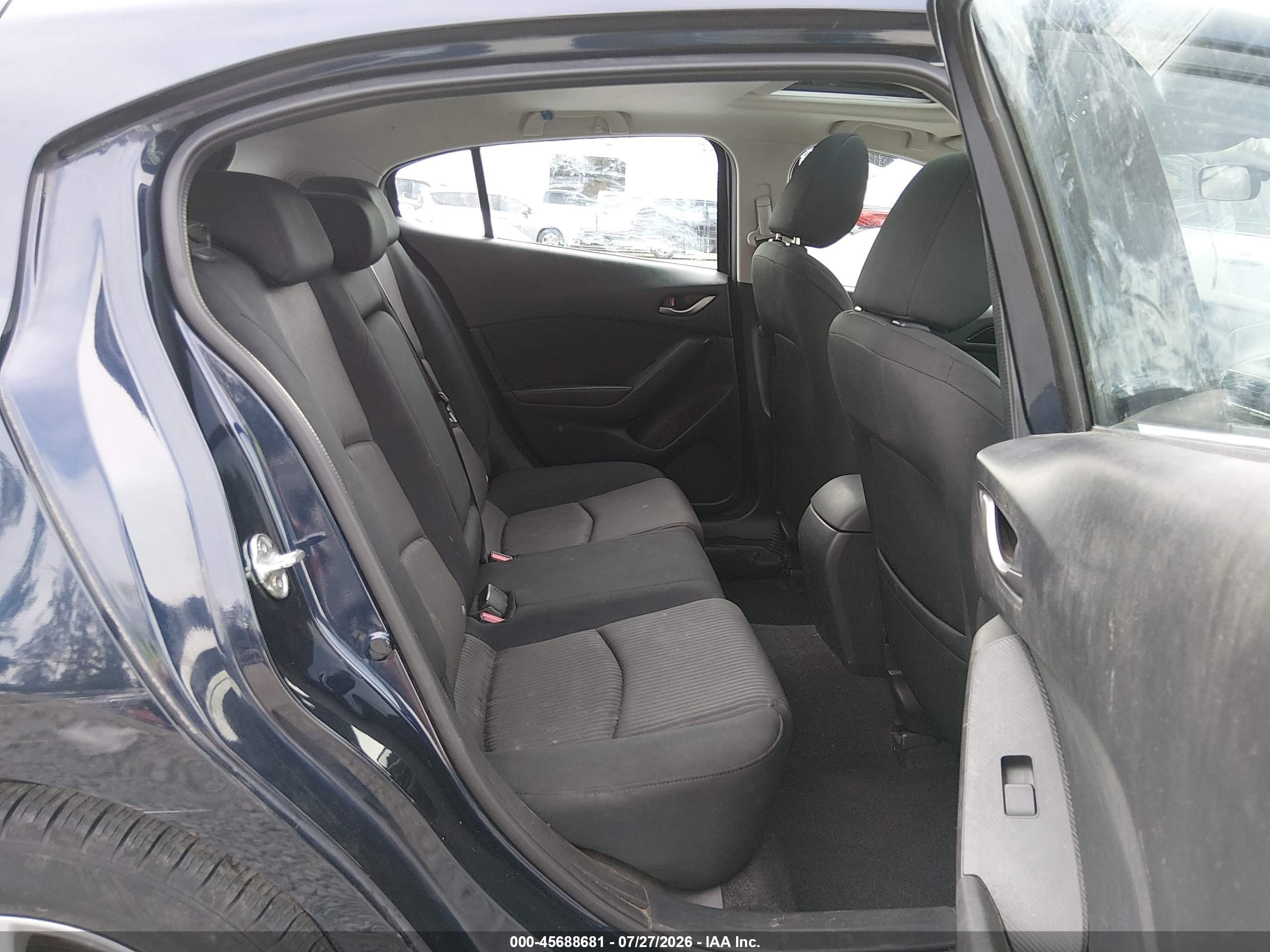 2015 Mazda Mazda3 I Touring Dark Blue vin: JM1BM1L7XF1251316
