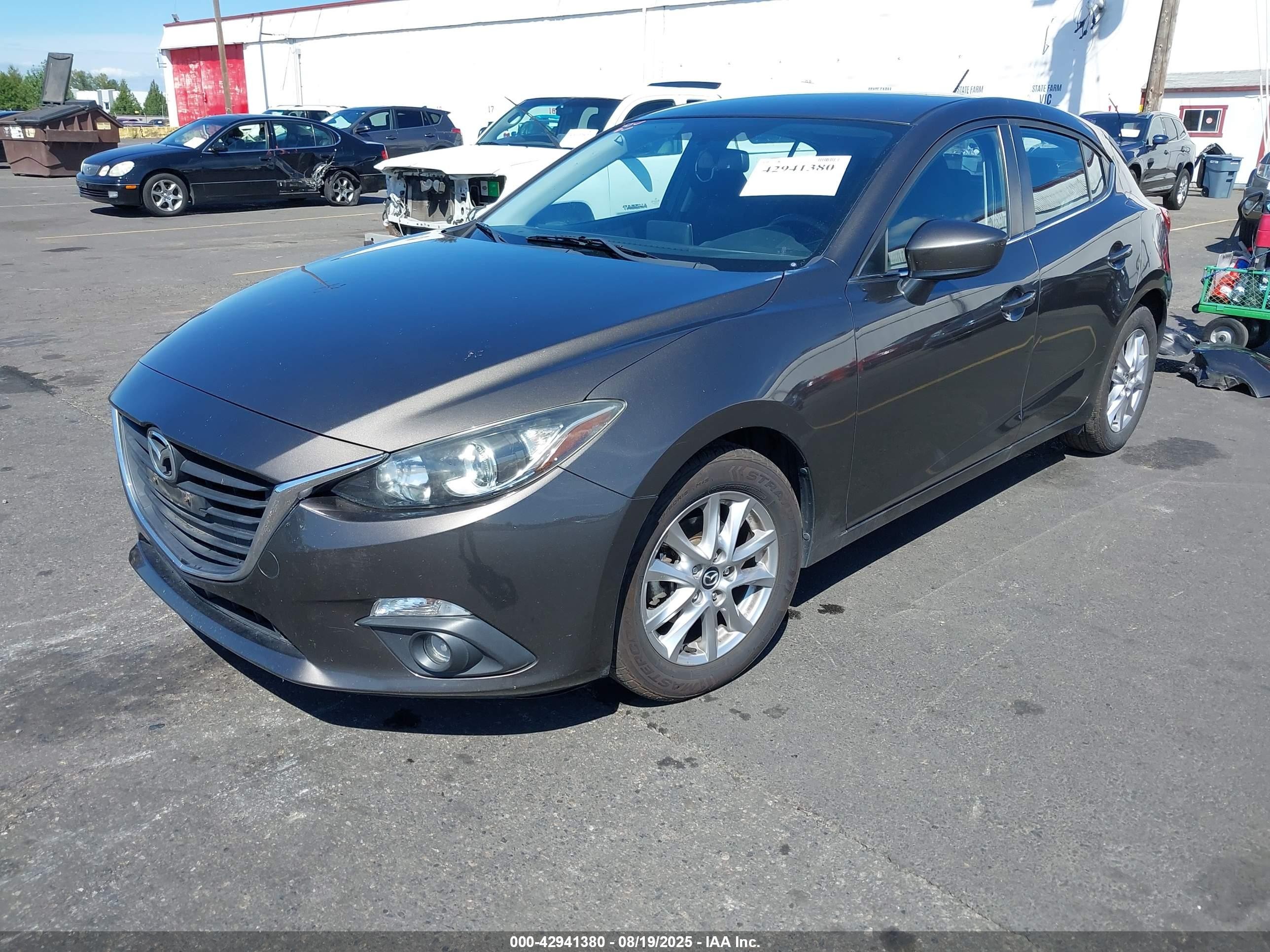 2015 Mazda Mazda3 I Touring Gray vin: JM1BM1L7XF1260551