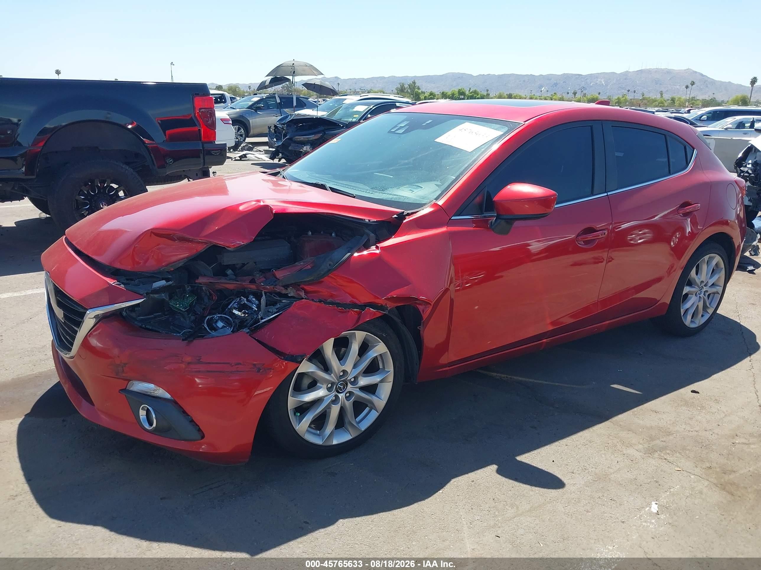 2014 Mazda Mazda3 S Grand Touring Red vin: JM1BM1M30E1174238