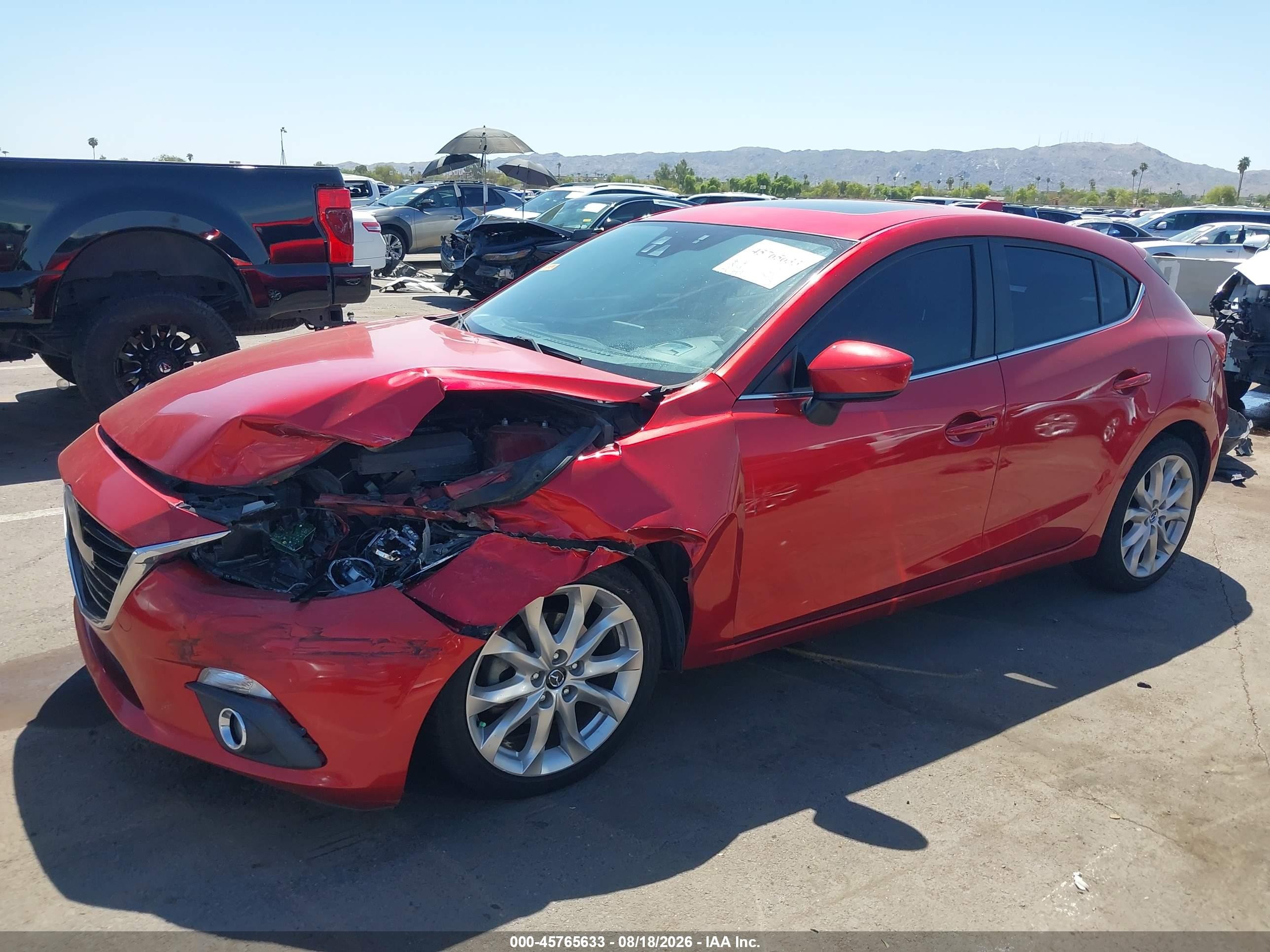 2014 Mazda Mazda3 S Grand Touring Red vin: JM1BM1M30E1174238