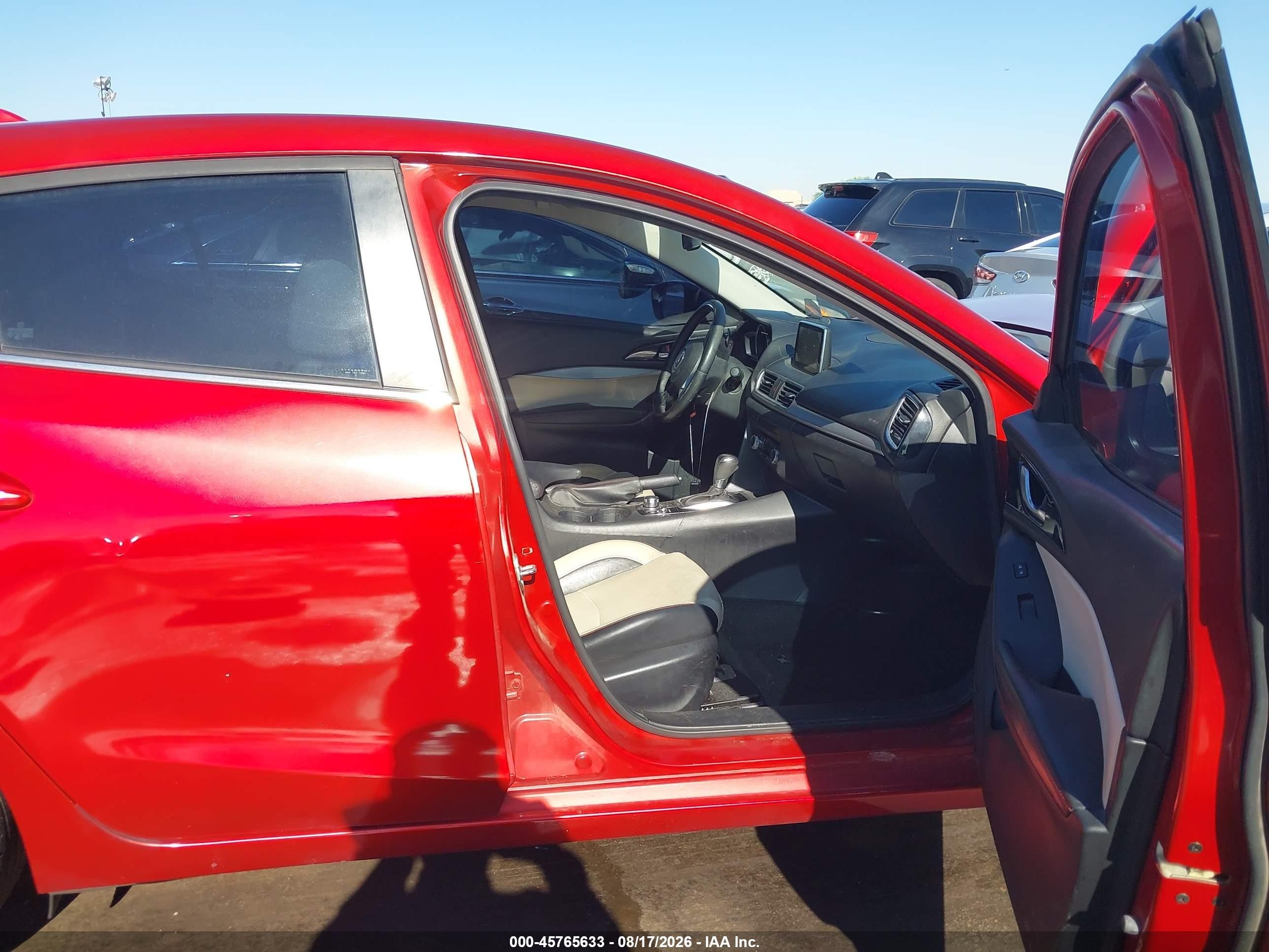 2014 Mazda Mazda3 S Grand Touring Red vin: JM1BM1M30E1174238