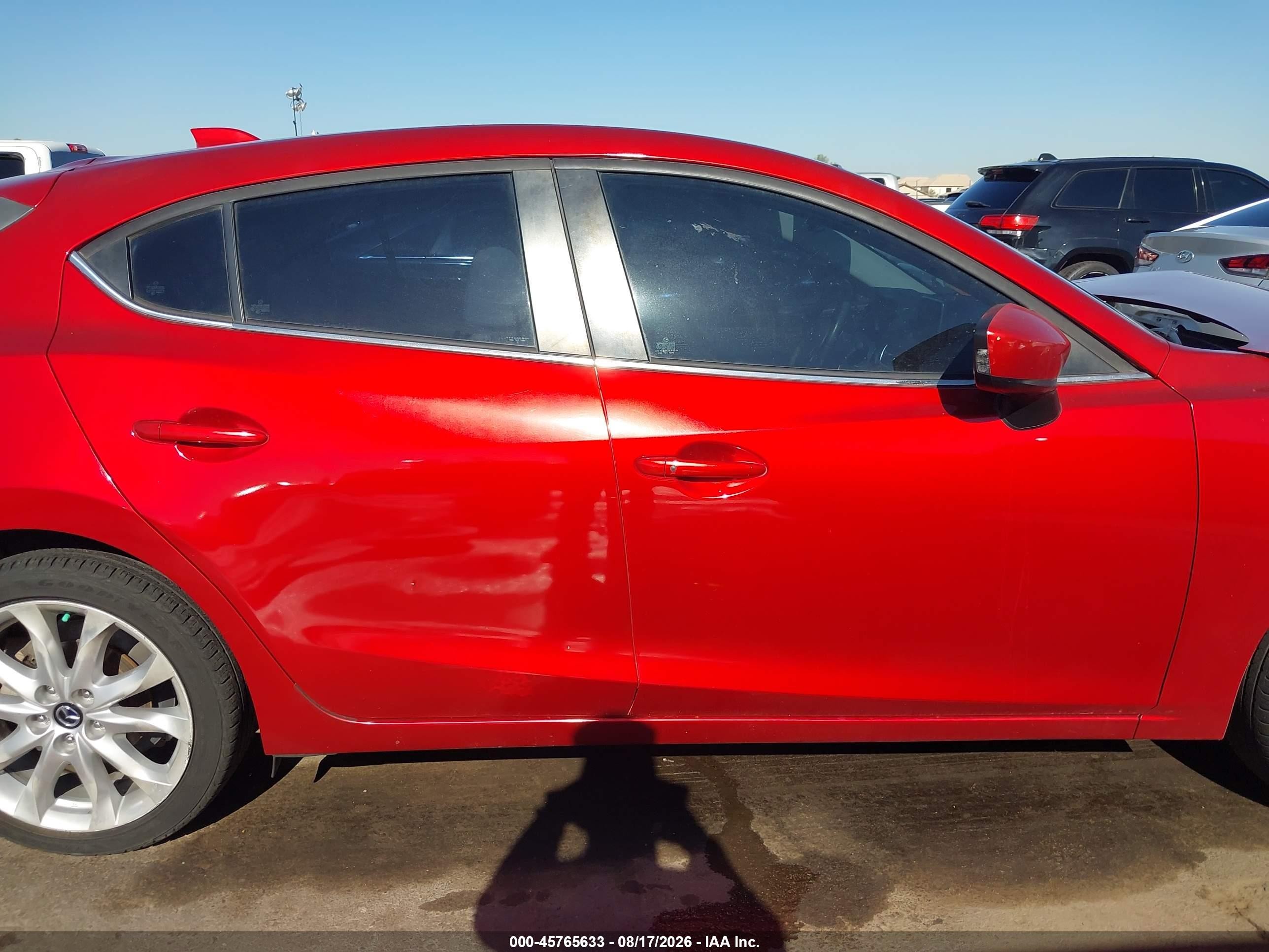 2014 Mazda Mazda3 S Grand Touring Red vin: JM1BM1M30E1174238
