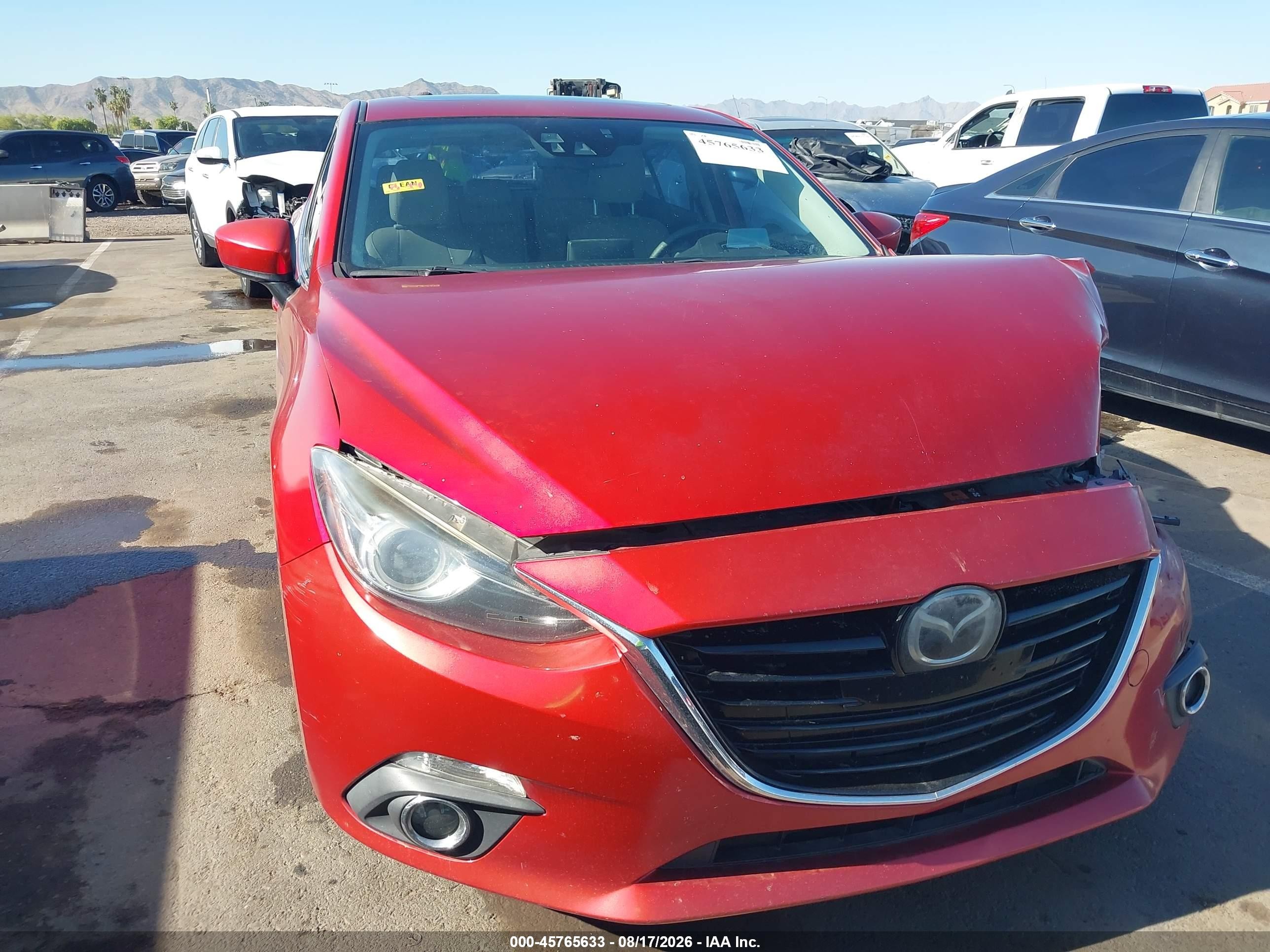 2014 Mazda Mazda3 S Grand Touring Red vin: JM1BM1M30E1174238