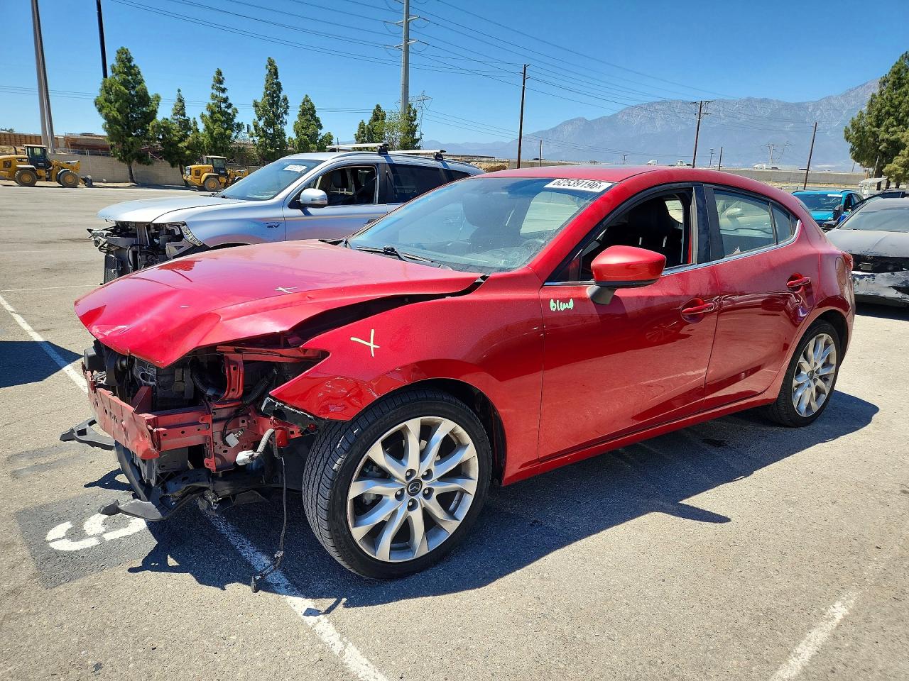 2015 Mazda 3 Grand Touring Red vin: JM1BM1M30F1236996