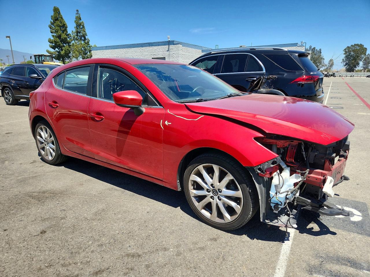 2015 Mazda 3 Grand Touring Красный vin: JM1BM1M30F1236996