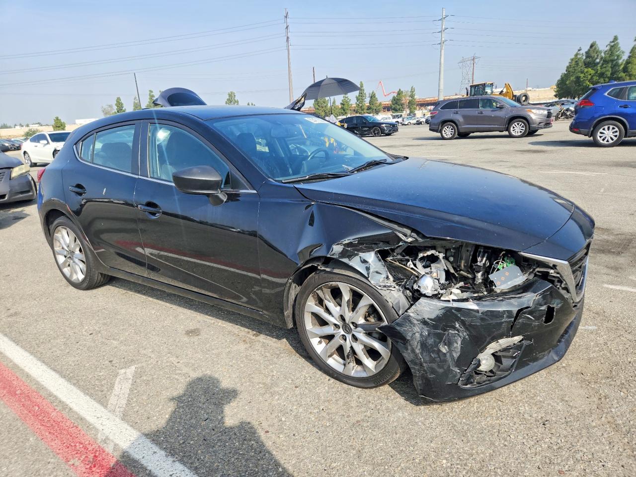 2015 Mazda 3 Grand Touring Black vin: JM1BM1M30F1257959