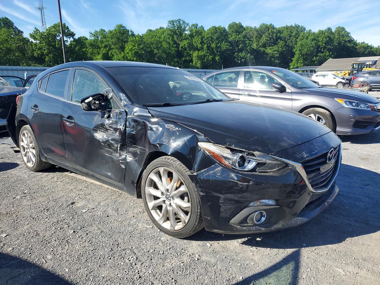 2015 Mazda 3 Grand Touring Black vin: JM1BM1M30F1275863