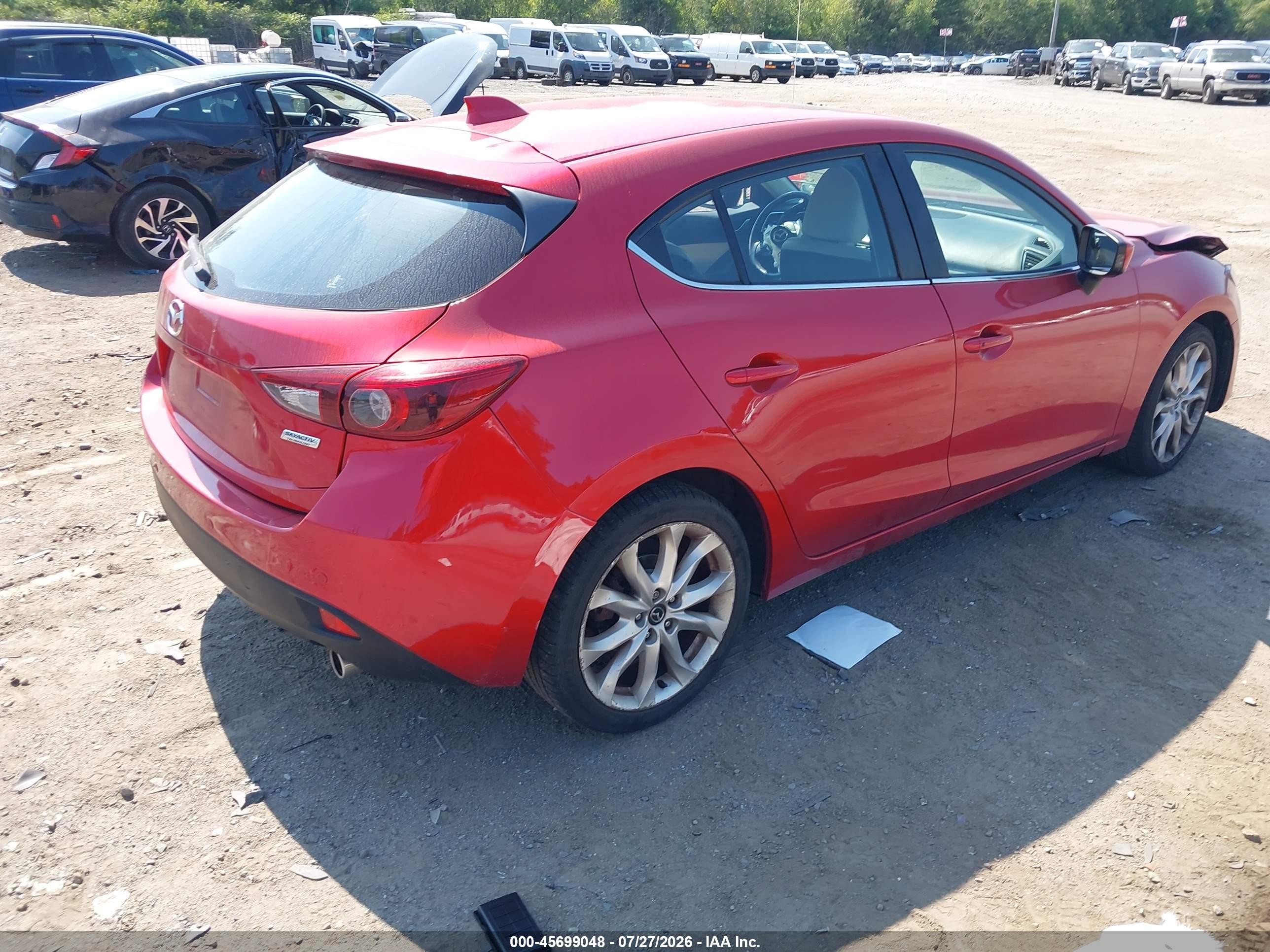 2014 Mazda Mazda3 S Grand Touring Red vin: JM1BM1M31E1192957