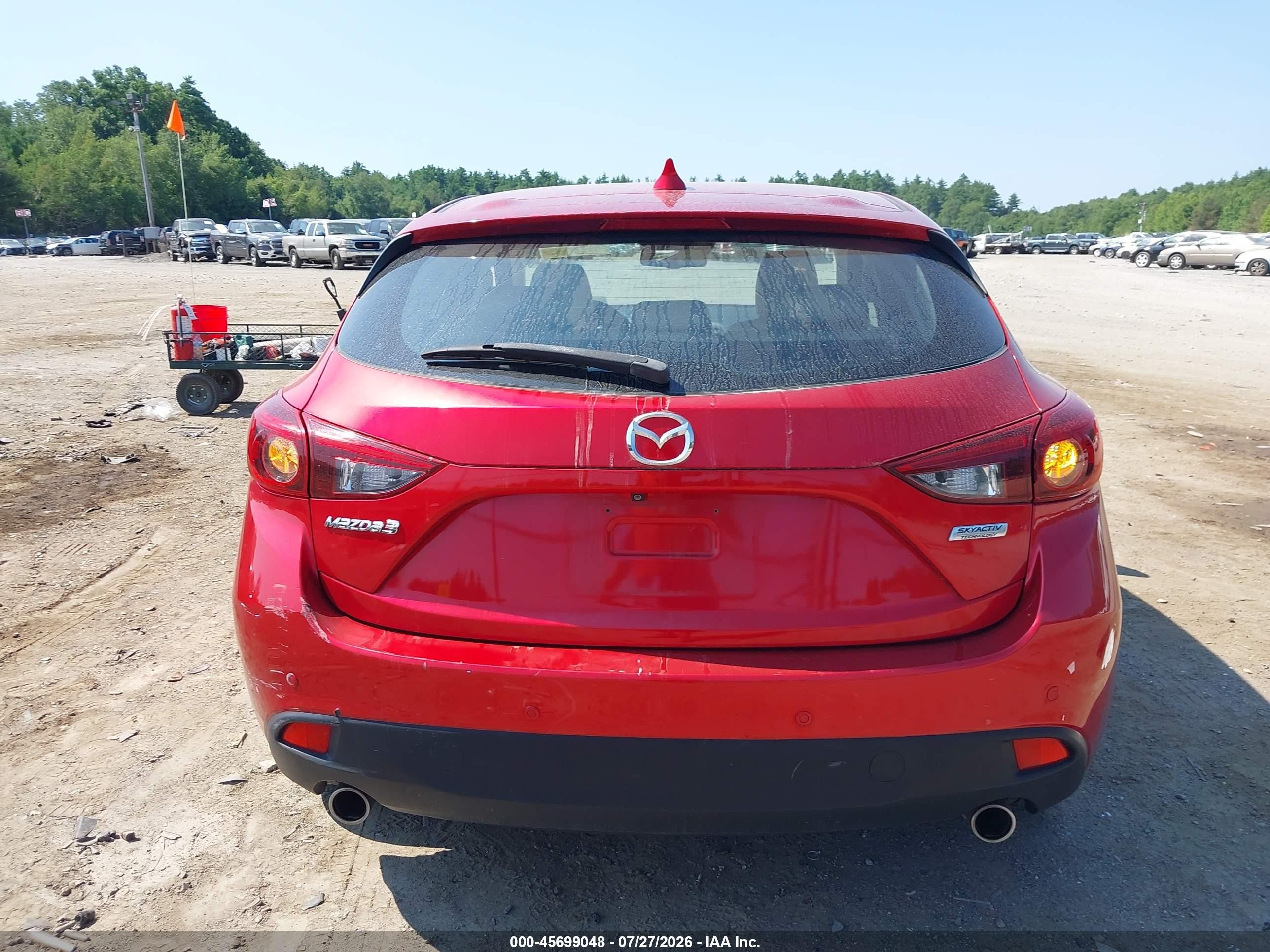 2014 Mazda Mazda3 S Grand Touring Red vin: JM1BM1M31E1192957