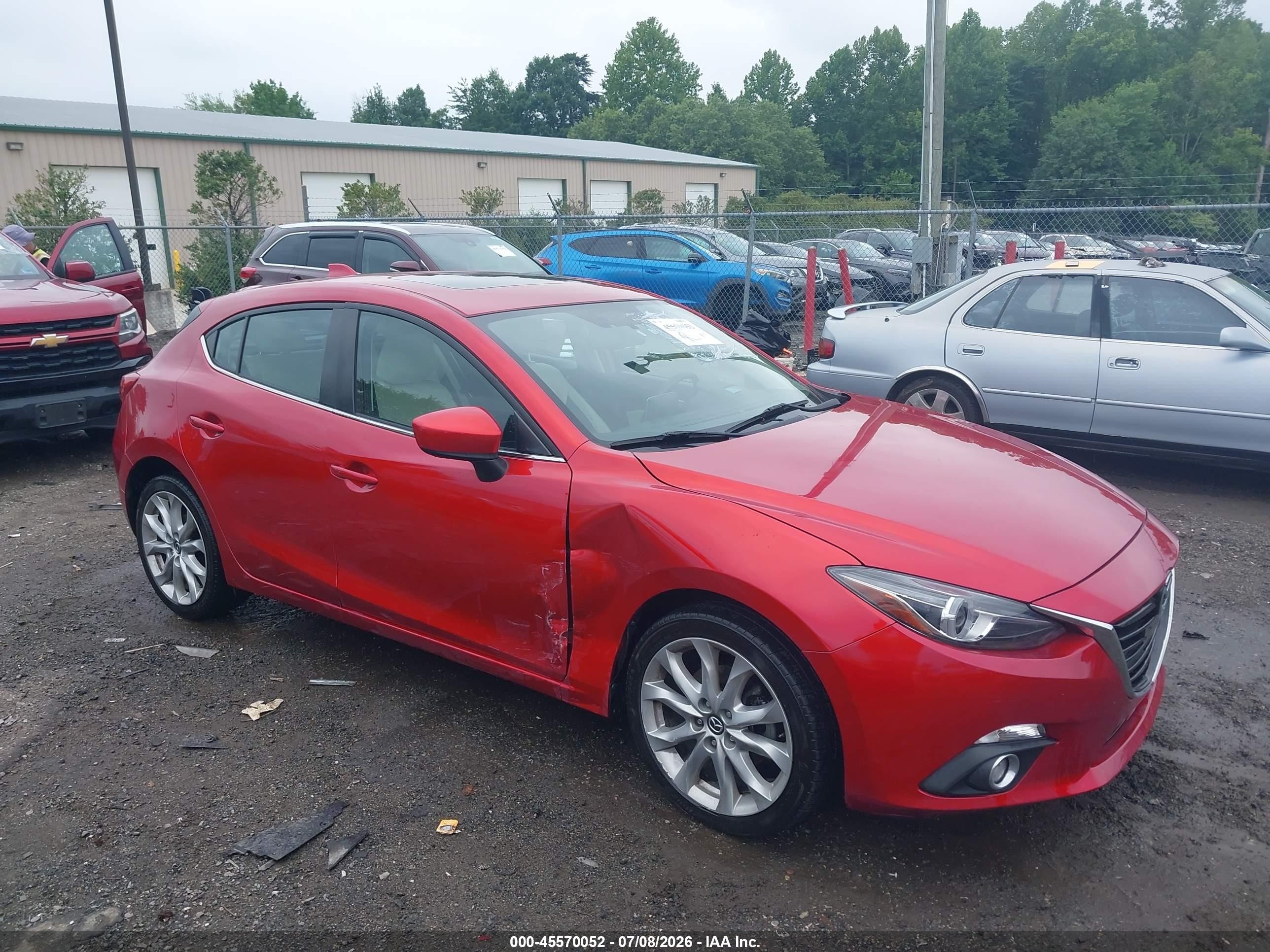 2014 Mazda Mazda3 S Grand Touring Red vin: JM1BM1M31E1212480