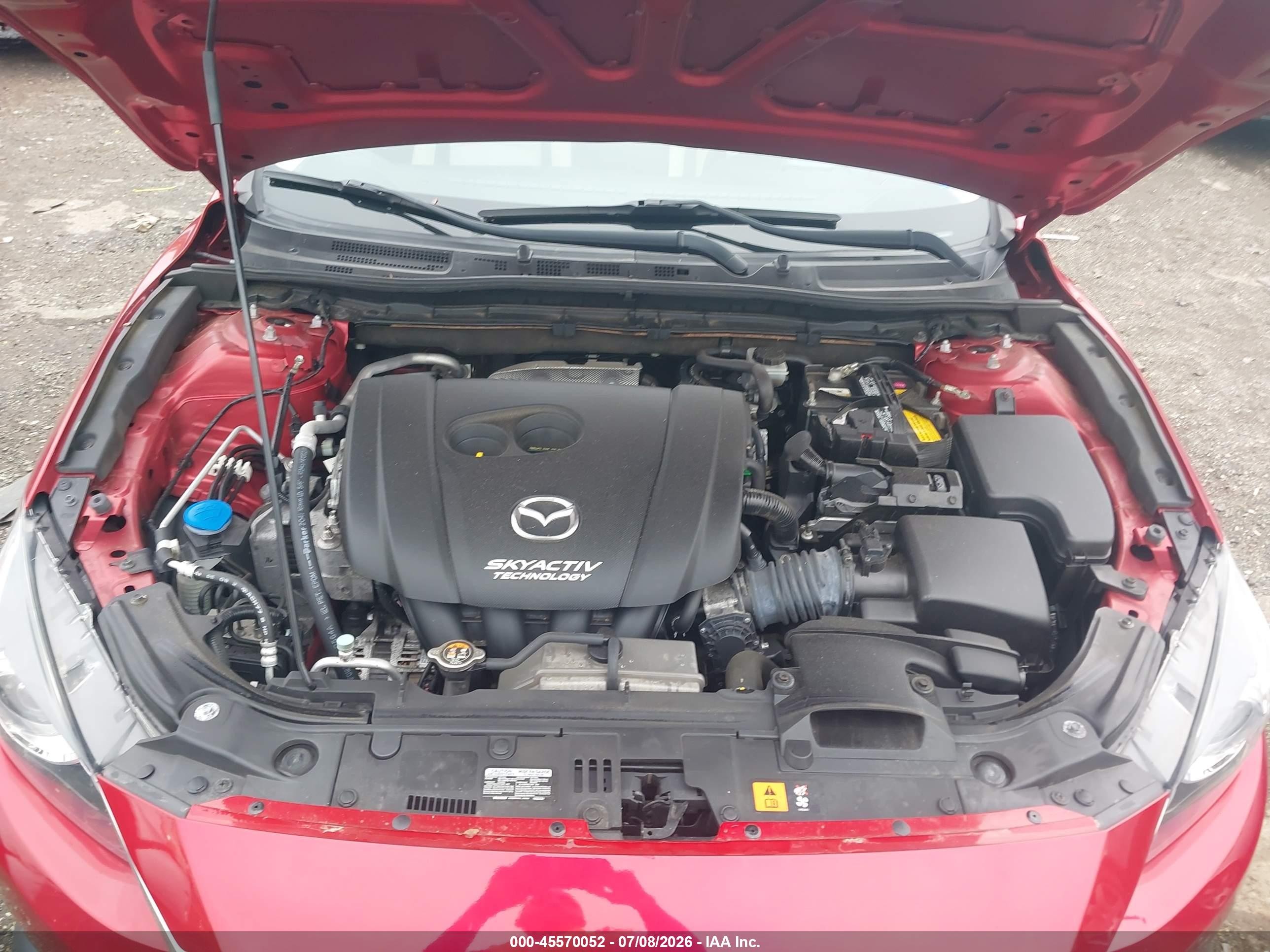 2014 Mazda Mazda3 S Grand Touring Красный vin: JM1BM1M31E1212480