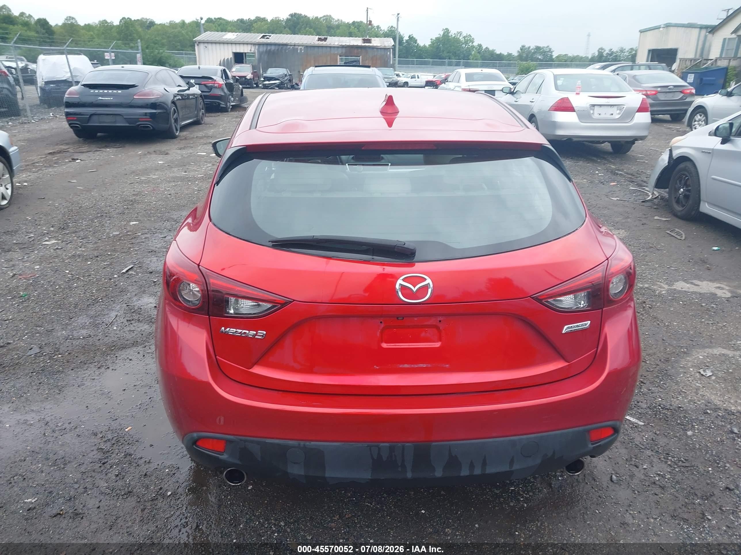 2014 Mazda Mazda3 S Grand Touring Красный vin: JM1BM1M31E1212480