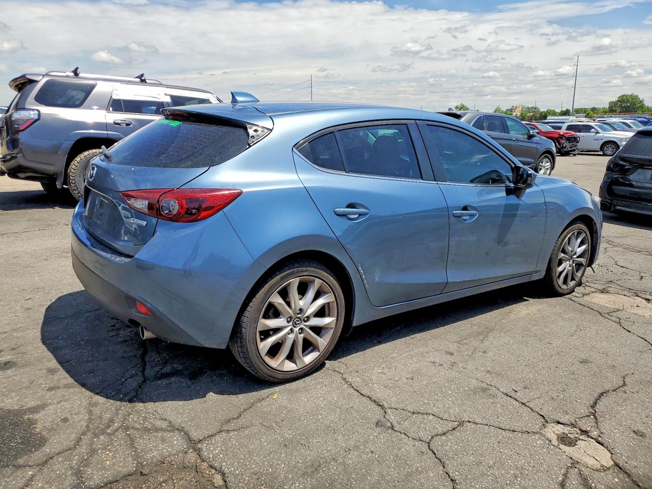 2015 Mazda 3 Grand Touring Blue vin: JM1BM1M31F1248073