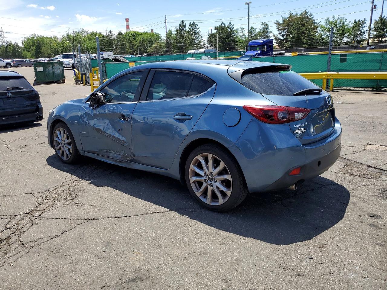 2015 Mazda 3 Grand Touring Blue vin: JM1BM1M31F1248073
