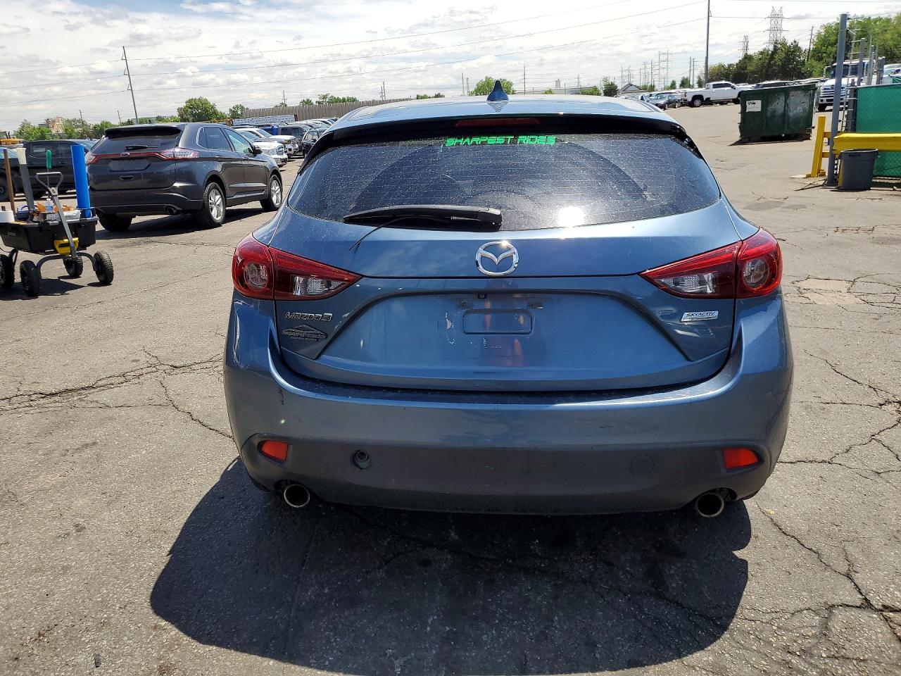 2015 Mazda 3 Grand Touring Blue vin: JM1BM1M31F1248073