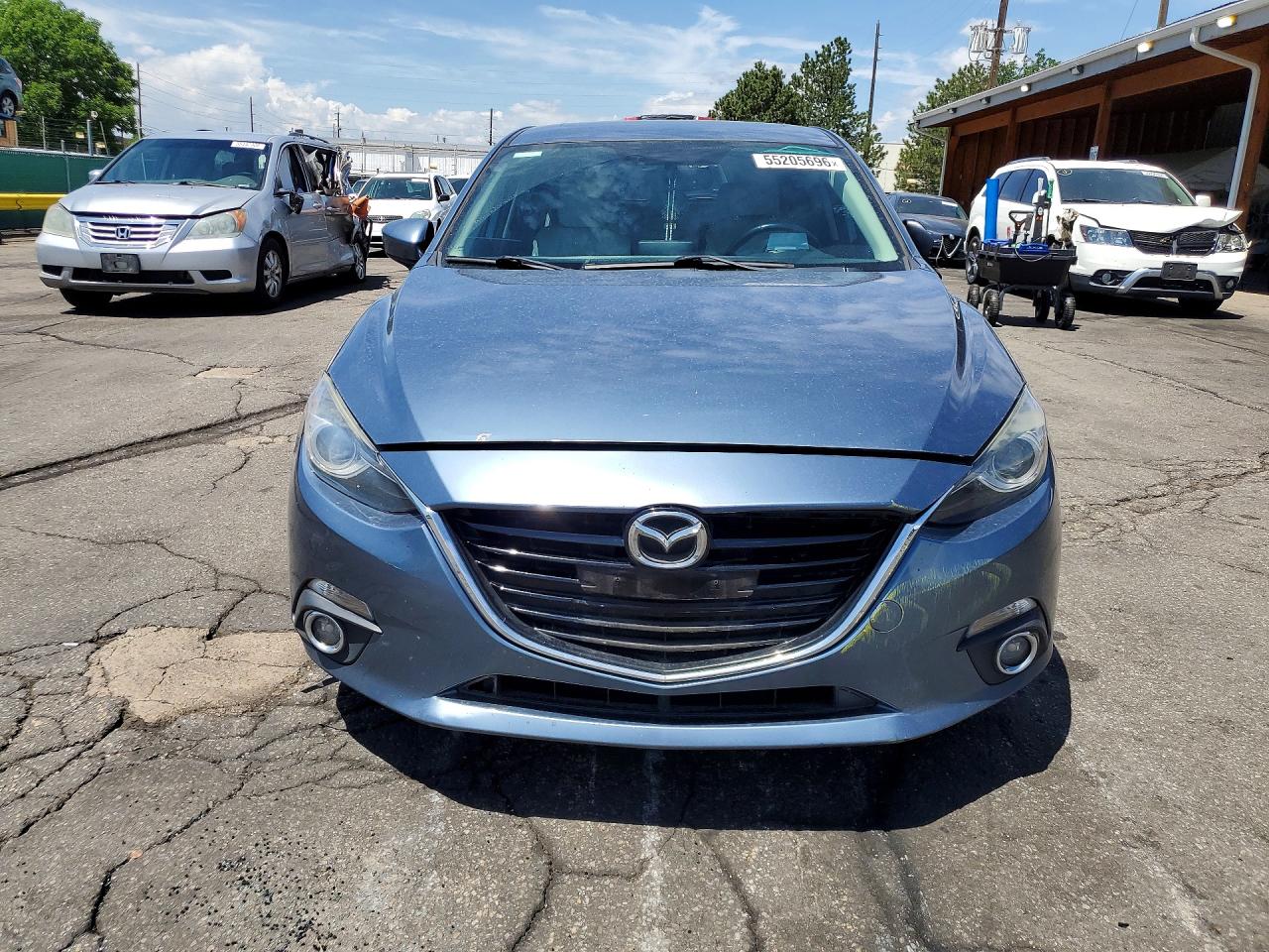 2015 Mazda 3 Grand Touring Blue vin: JM1BM1M31F1248073