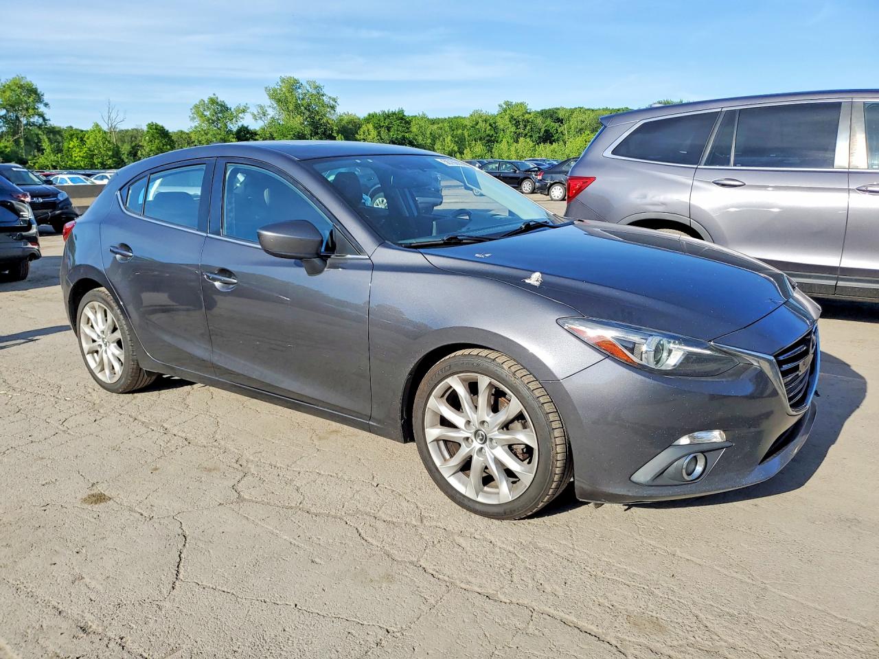 2015 Mazda 3 Grand Touring Gray vin: JM1BM1M31F1259378
