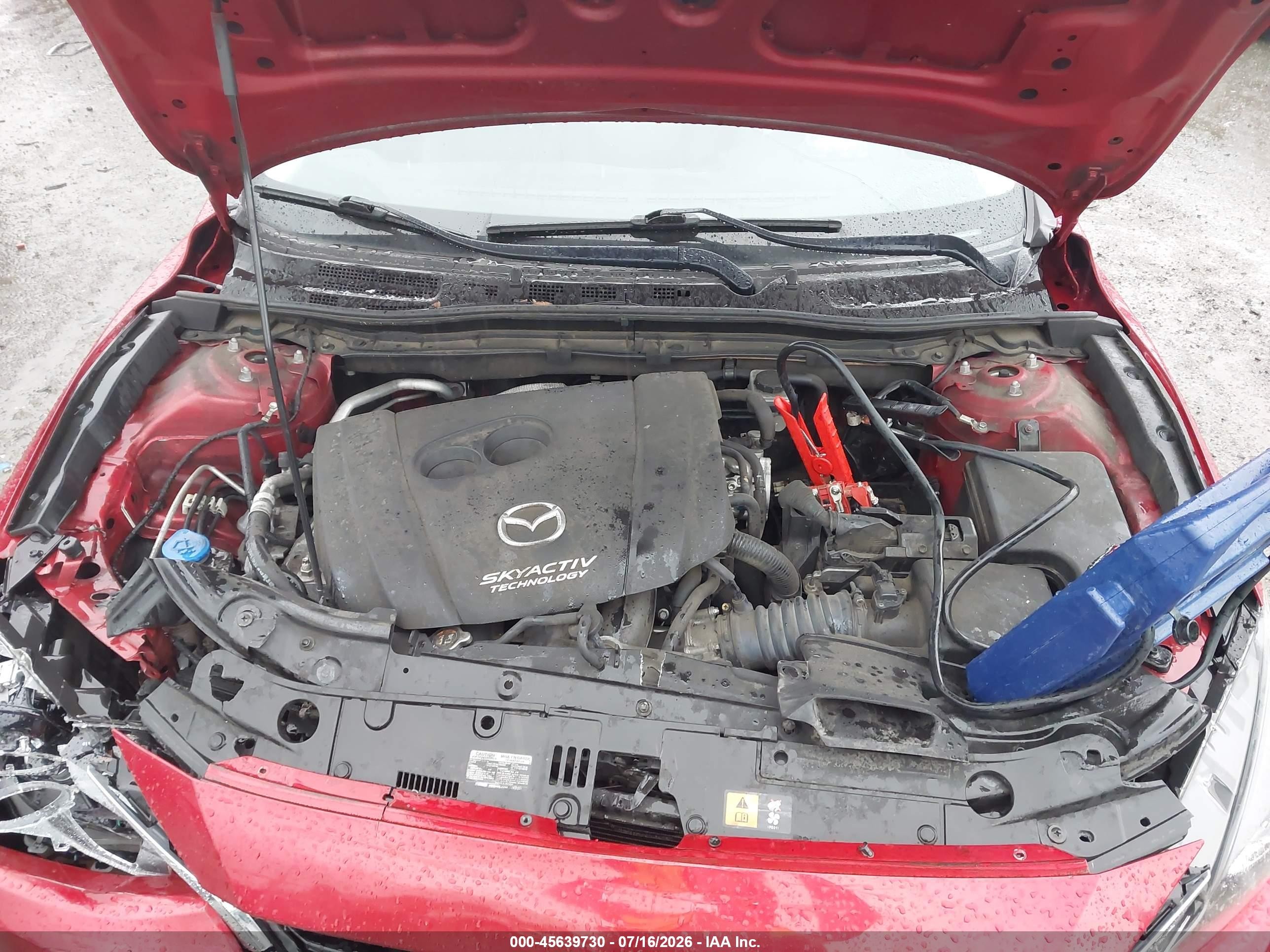 2014 Mazda Mazda3 S Grand Touring Красный vin: JM1BM1M33E1102580