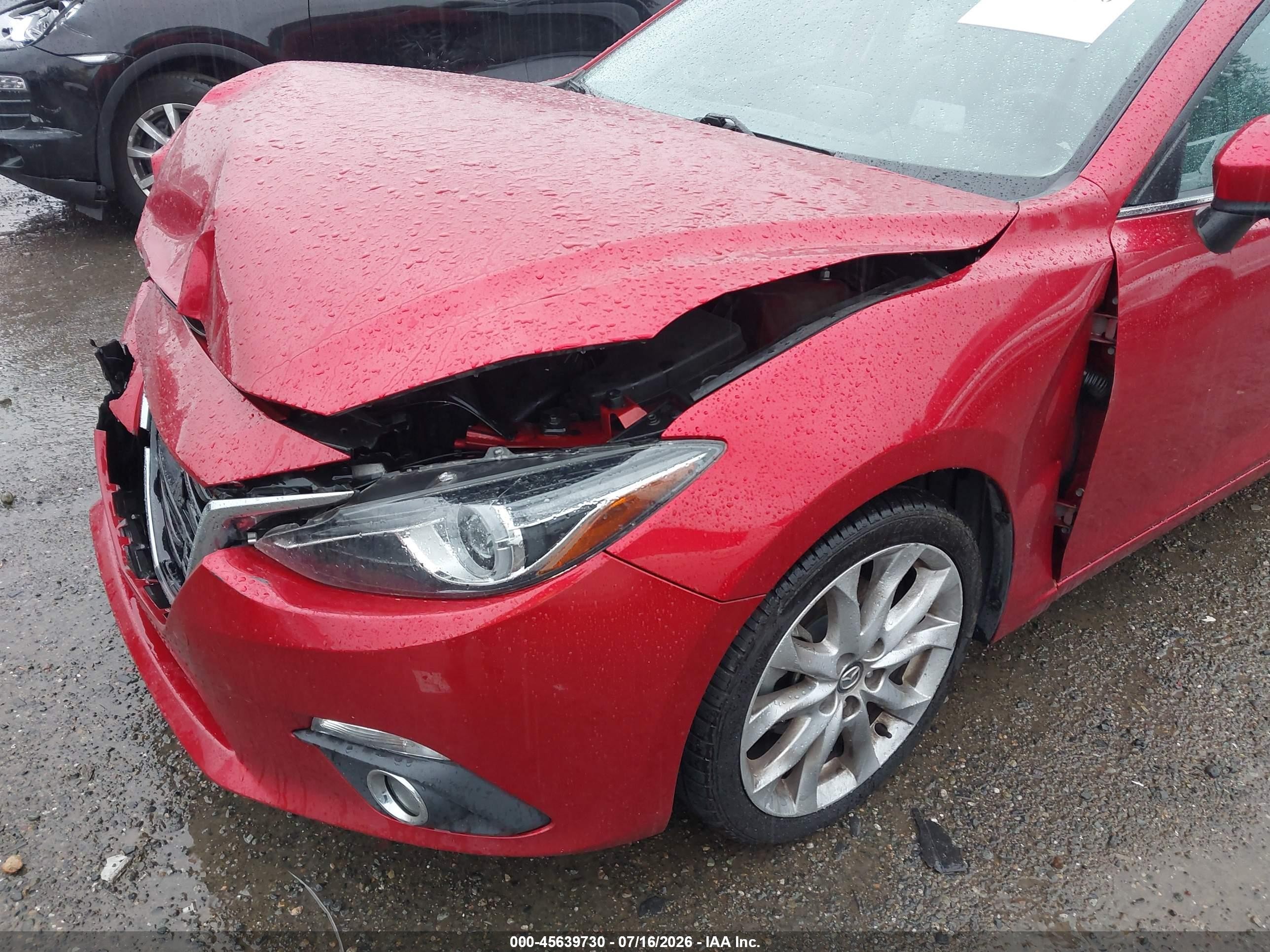 2014 Mazda Mazda3 S Grand Touring Красный vin: JM1BM1M33E1102580