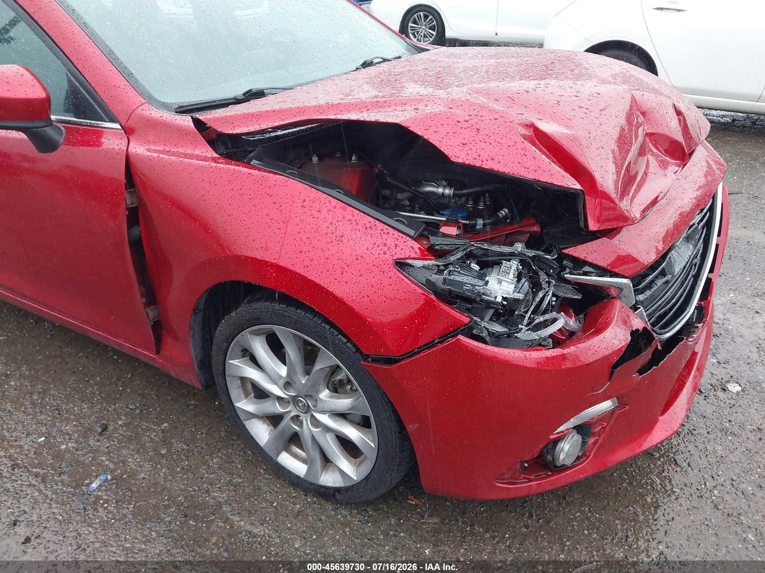 2014 Mazda Mazda3 S Grand Touring Красный vin: JM1BM1M33E1102580