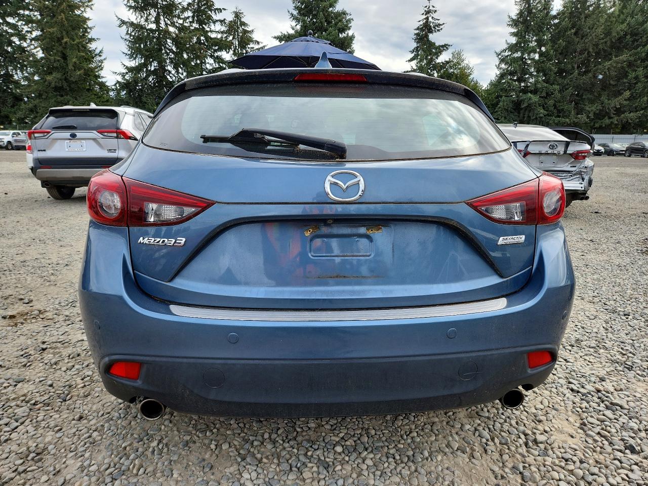 2014 Mazda 3 Grand Touring Blue vin: JM1BM1M33E1150905