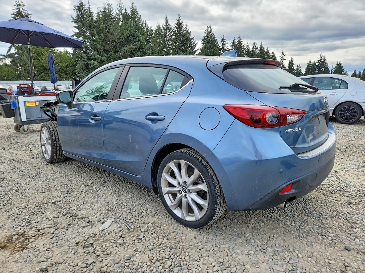 2014 Mazda 3 Grand Touring Blue vin: JM1BM1M33E1150905