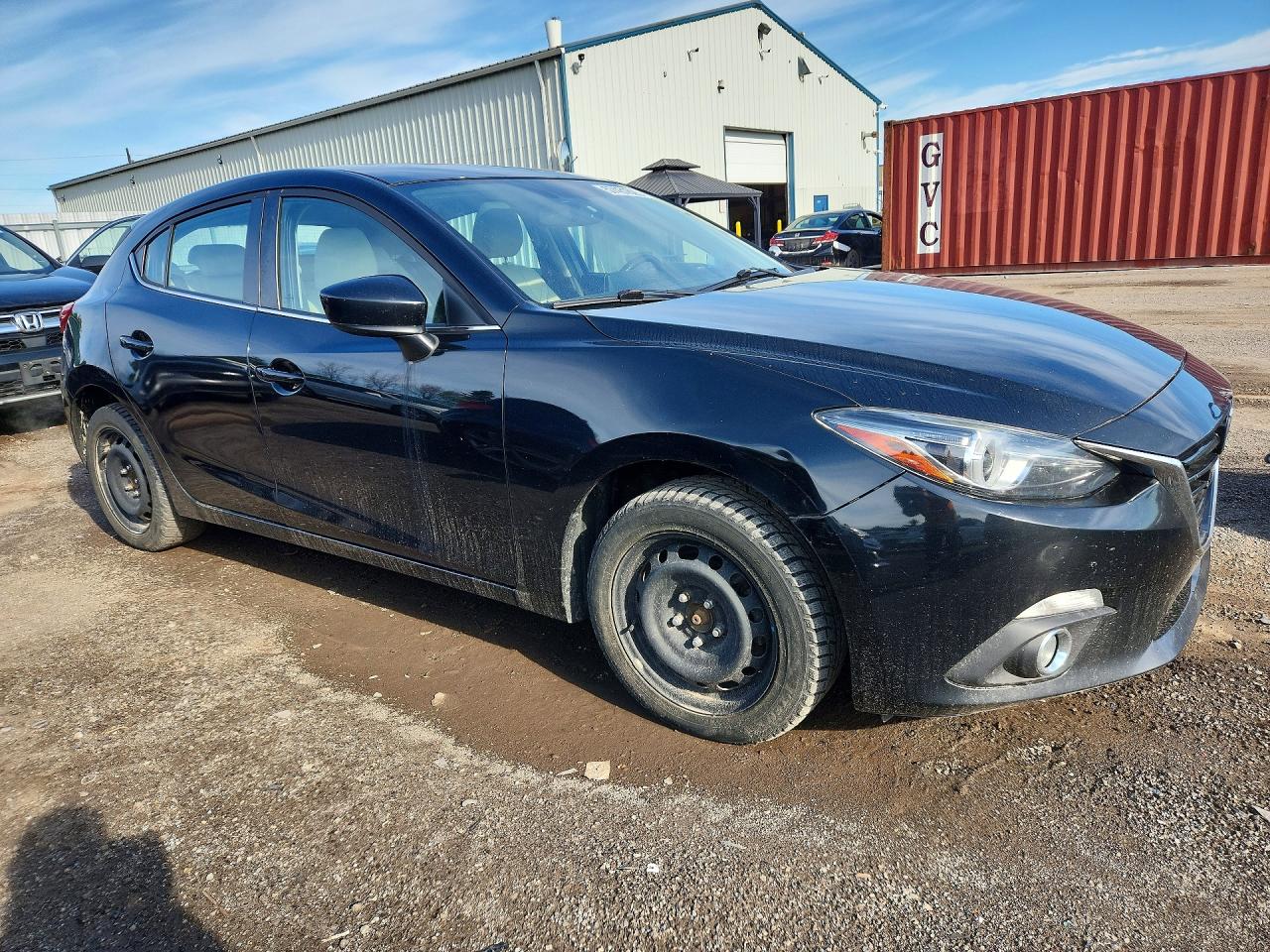 2015 Mazda 3 Grand Touring Black vin: JM1BM1M33F1258670