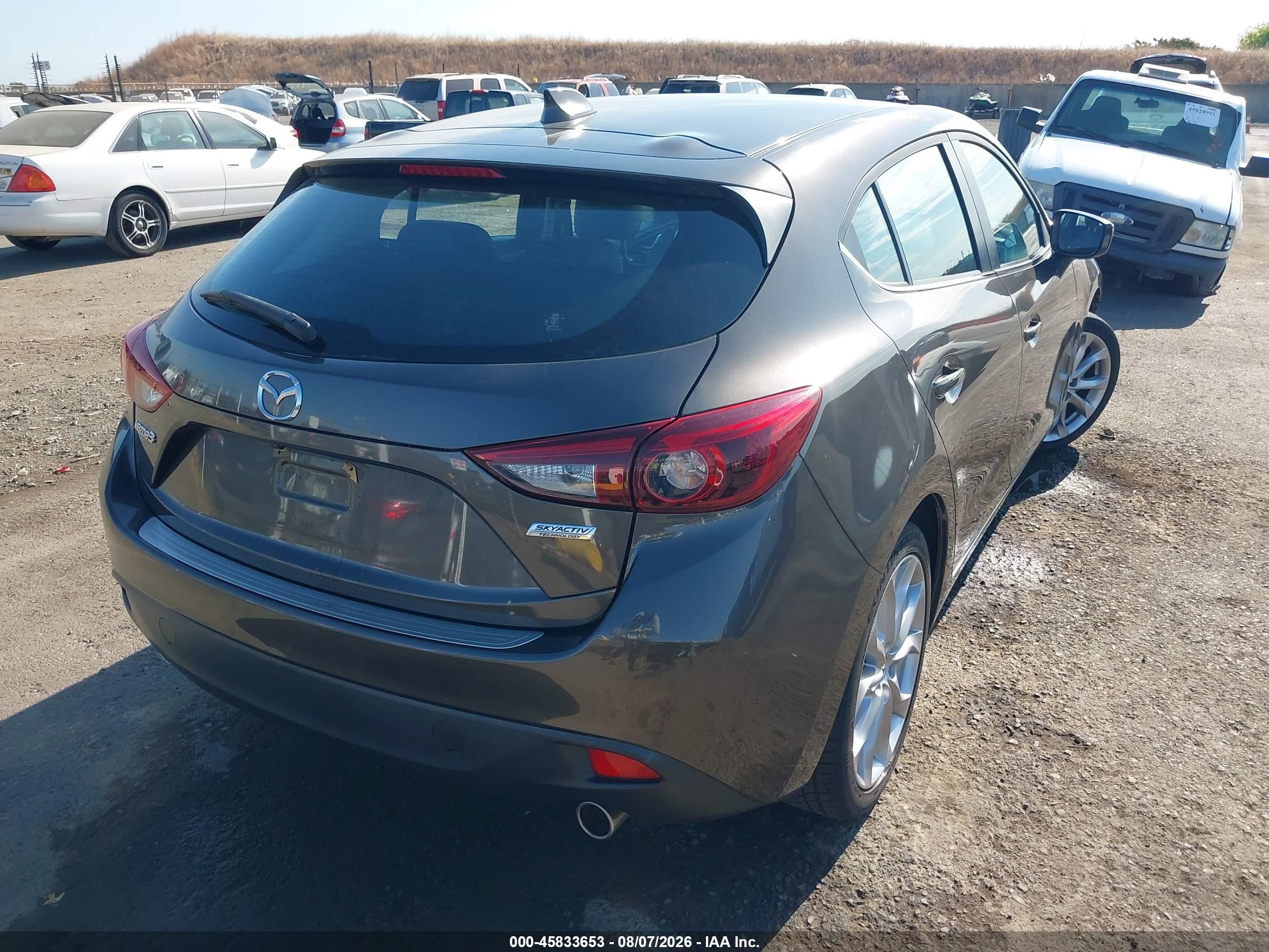 2014 Mazda Mazda3 S Grand Touring Brown vin: JM1BM1M34E1201070
