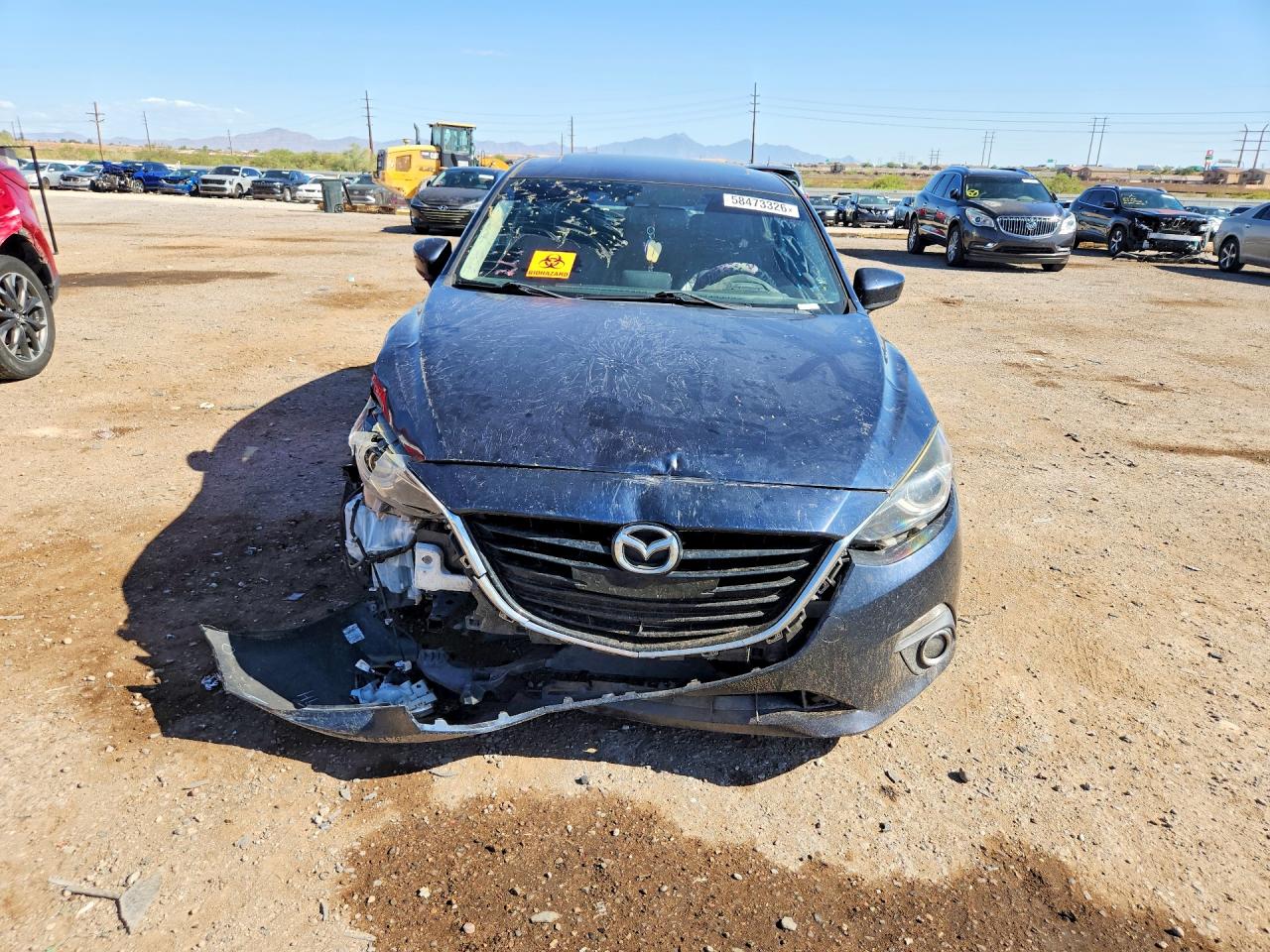 2014 Mazda 3 Grand Touring Blue vin: JM1BM1M34E1216121