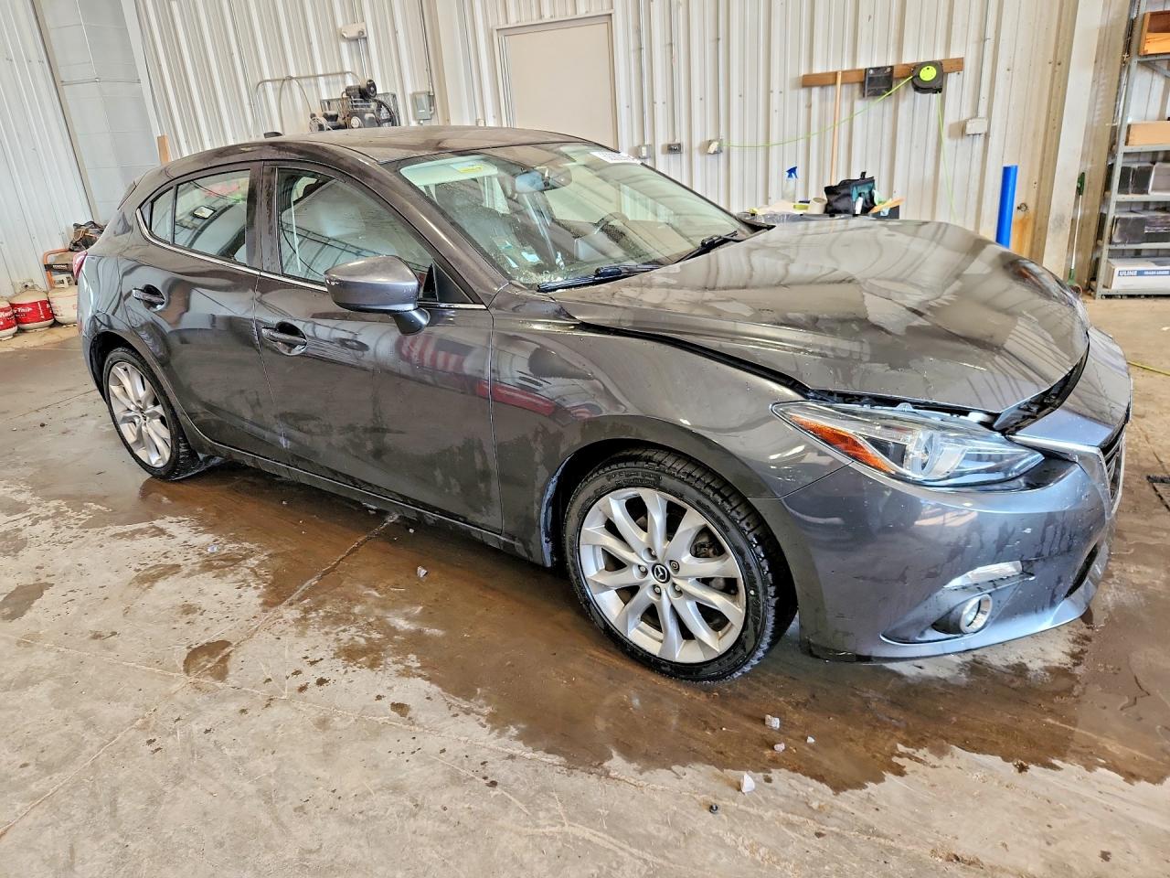 2015 Mazda 3 Grand Touring Gray vin: JM1BM1M34F1234992
